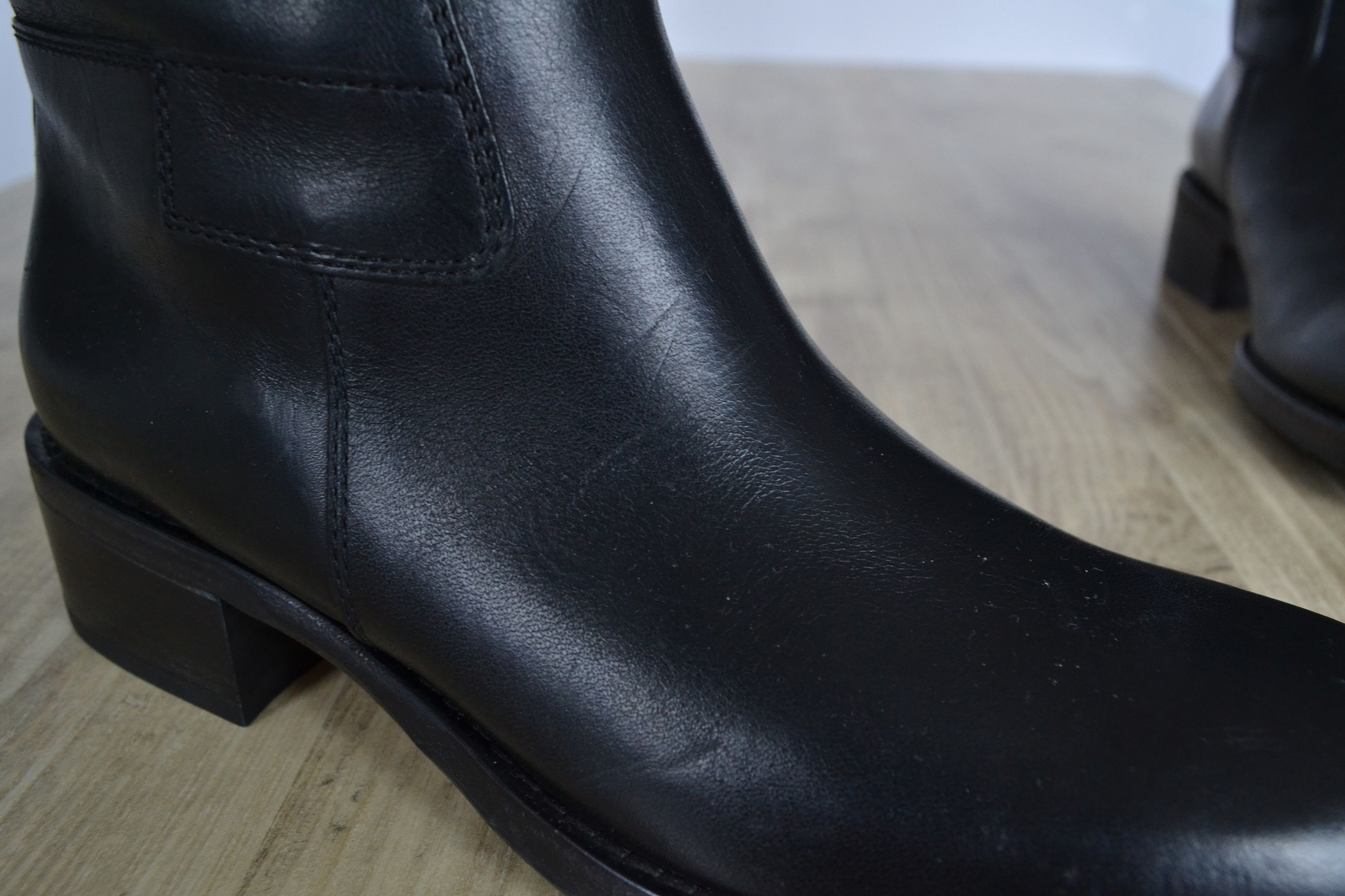 Miu Miu MIU MIU Boots Black Leather Peco Shoes Combat PRADA Size US 6 / IT 36 - 10 Thumbnail