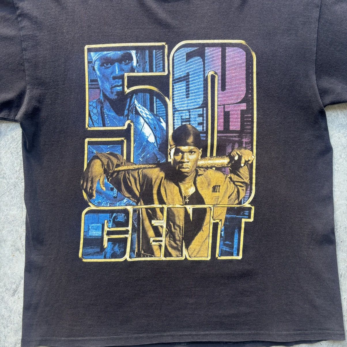 Rap Tees × Vintage Vintage 50 Cent In Da Club Rap Tee Size US L / EU 52-54 / 3 - 3 Thumbnail