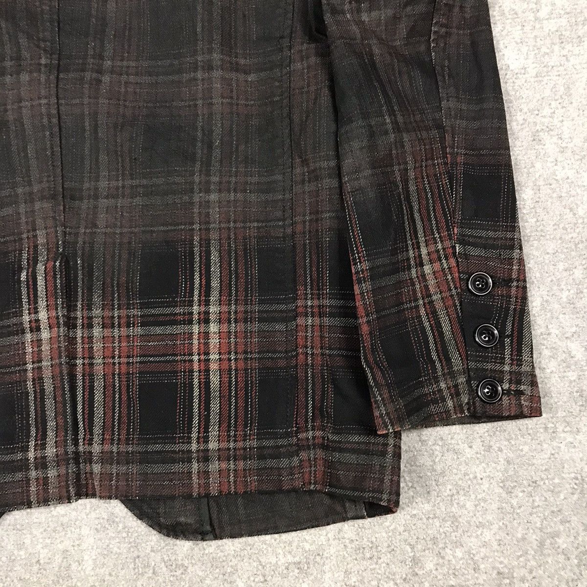 If Six Was Nine × Japanese Brand × Levi's Vintage Clothing LEVIS FLANNEL BLACK PUNK JAPAN STYLE BLAZER COAT JACKET Size US M / EU 48-50 / 2 - 9 Thumbnail