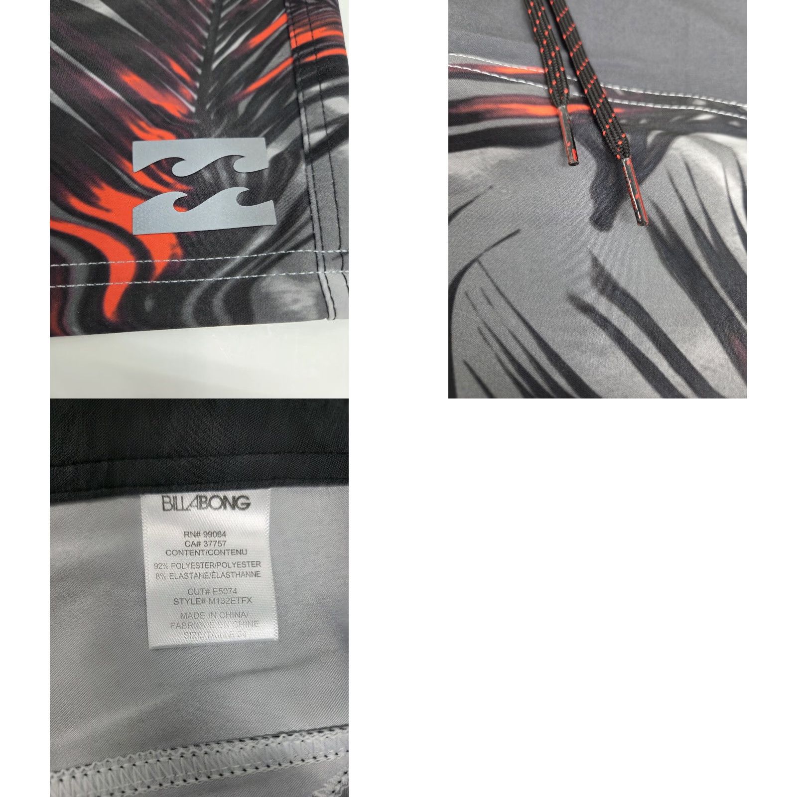 Billabong Billabong Platinum X Boardshorts Mens 34 Multicolor Floral Drawstring Back Pocket Beach 90s? (avoid extra) Size ONE SIZE - 8 Thumbnail