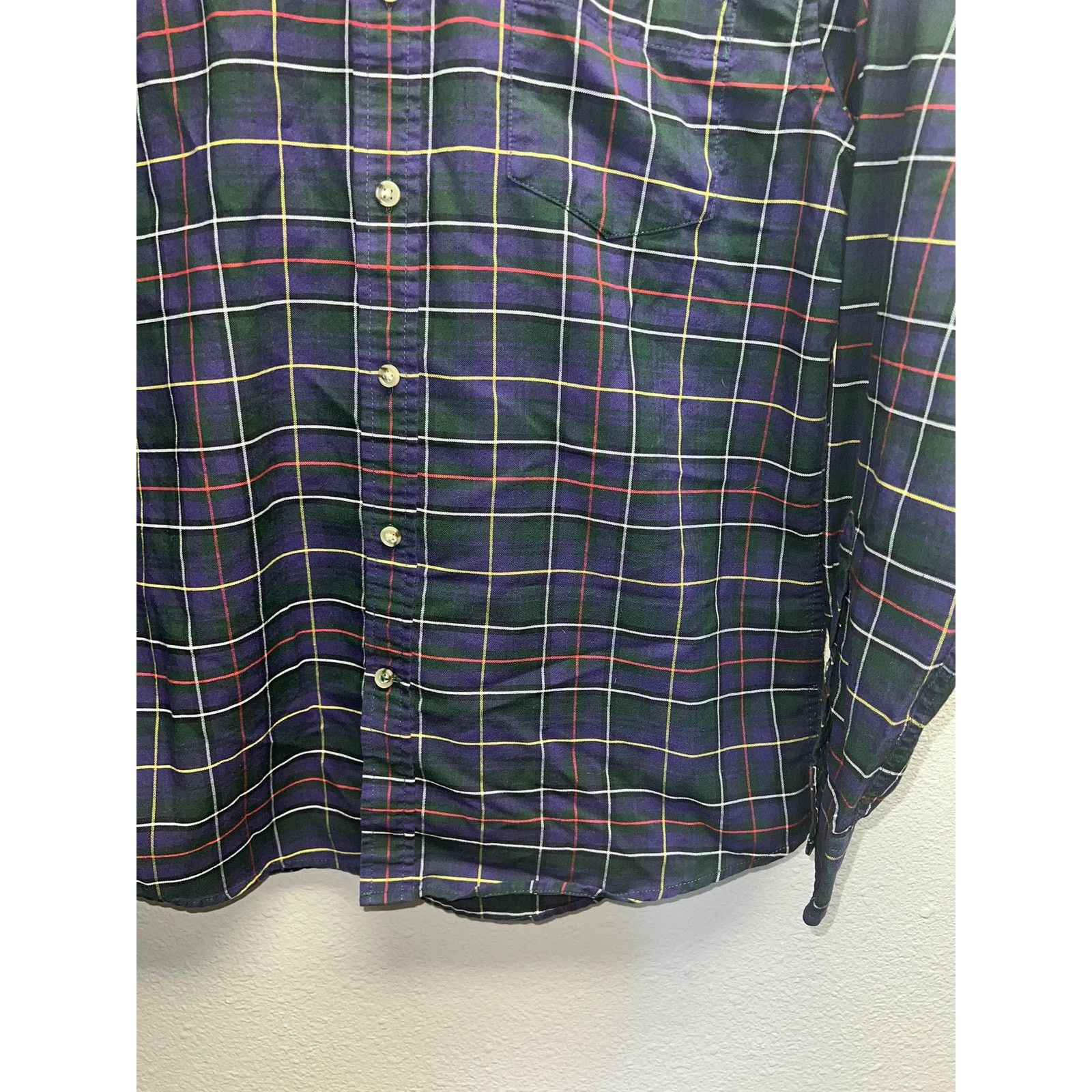 St. Johns Bay St Johns Bay Button Down Shirt Purple Plaid Long Sleeve M Size US M / EU 48-50 / 2 - 4 Thumbnail