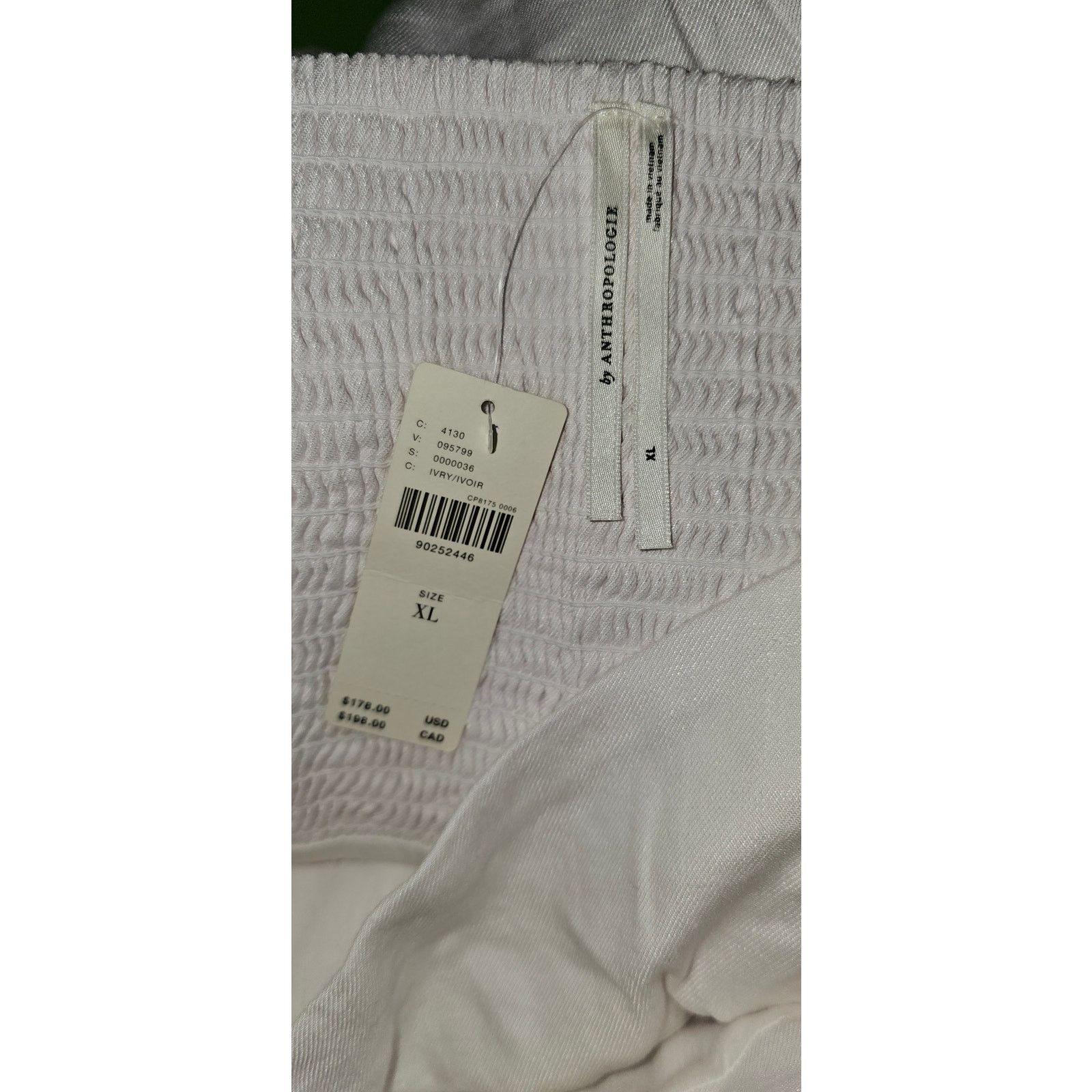 Anthropologie NWT Sleeveless Square-Neck Linen Button Wrap Midi Dress $178 Size XL / US 12-14 / IT 48-50 - 8 Thumbnail