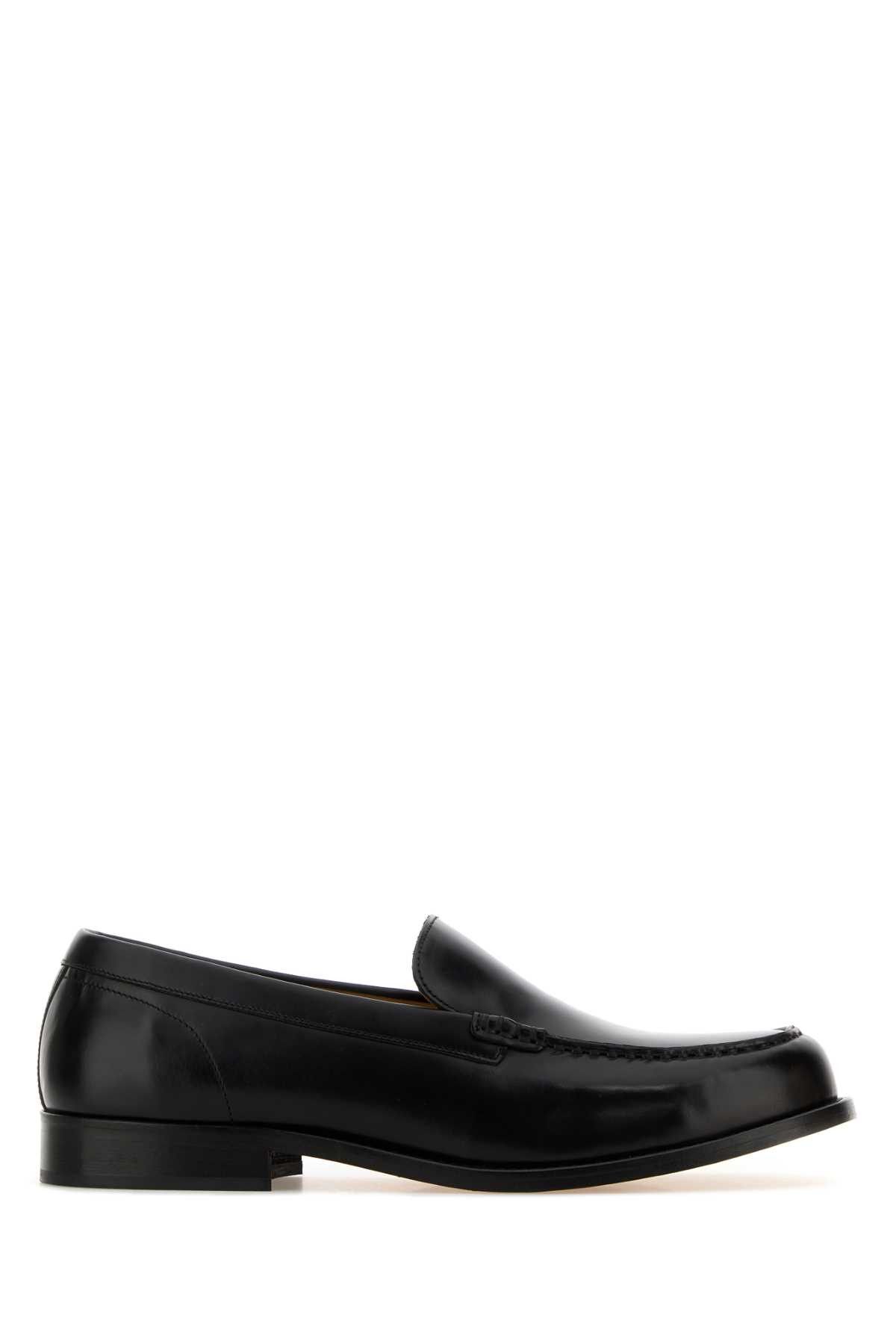 Black Leather Loafers