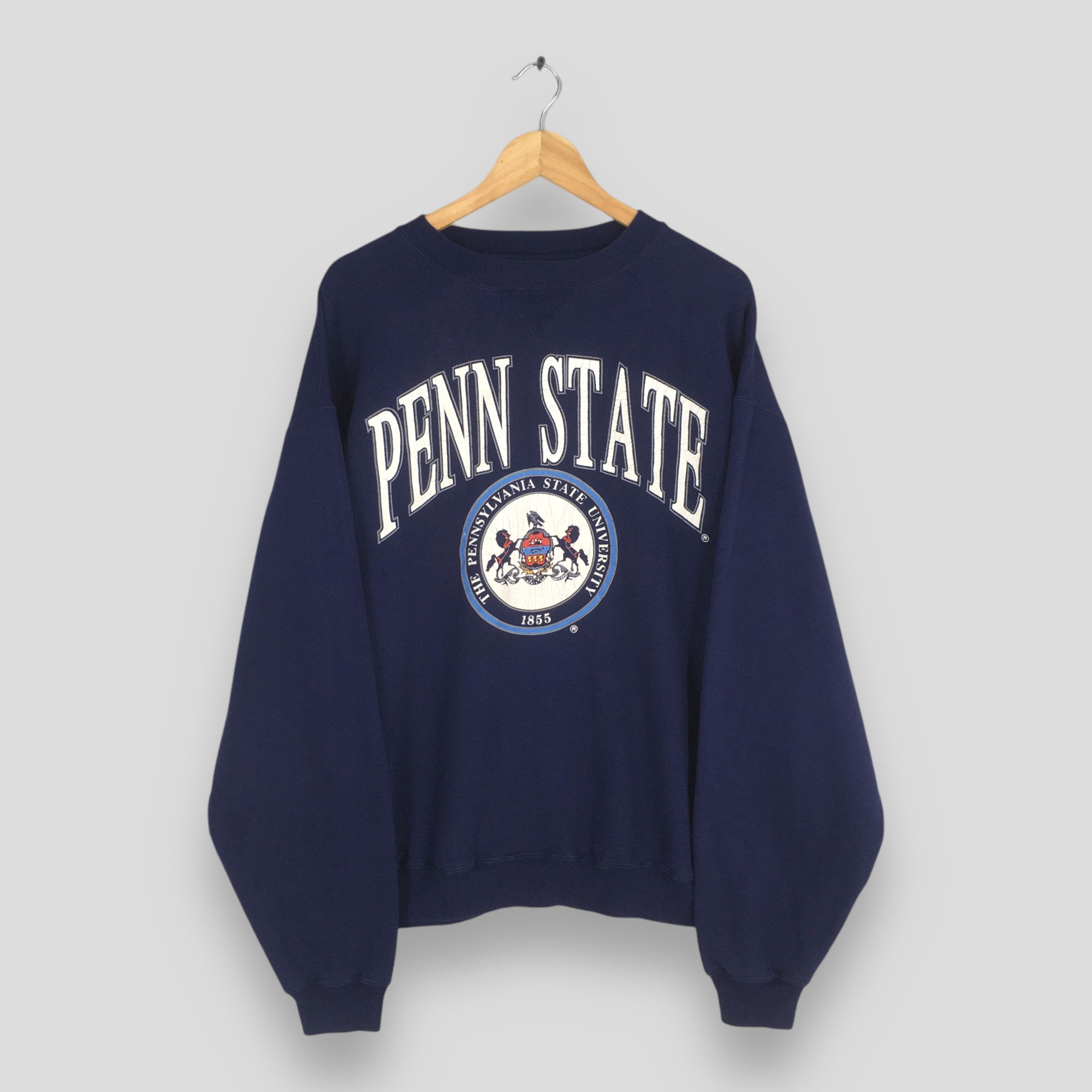 NCAA × Vintage PSU The Pennsylvania State University Blue Sweatshirt XLarge Size US XL / EU 56 / 4 - 1 Thumbnail