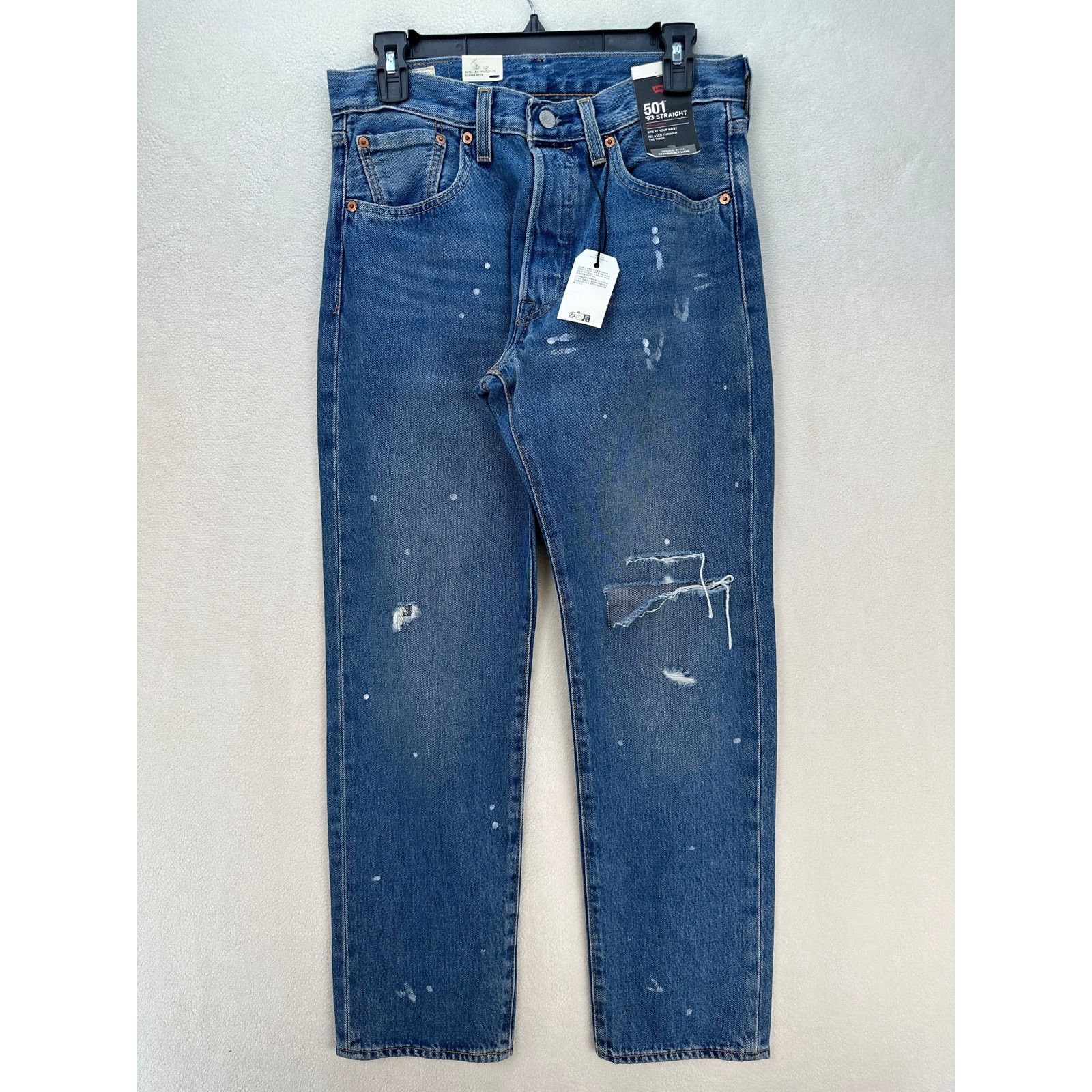 Levi's LEVI'S 501 '93 STYLE MEN'S 31X30 PAINT SPLATTERED STRAIGHT L Size US 31 - 1 Thumbnail