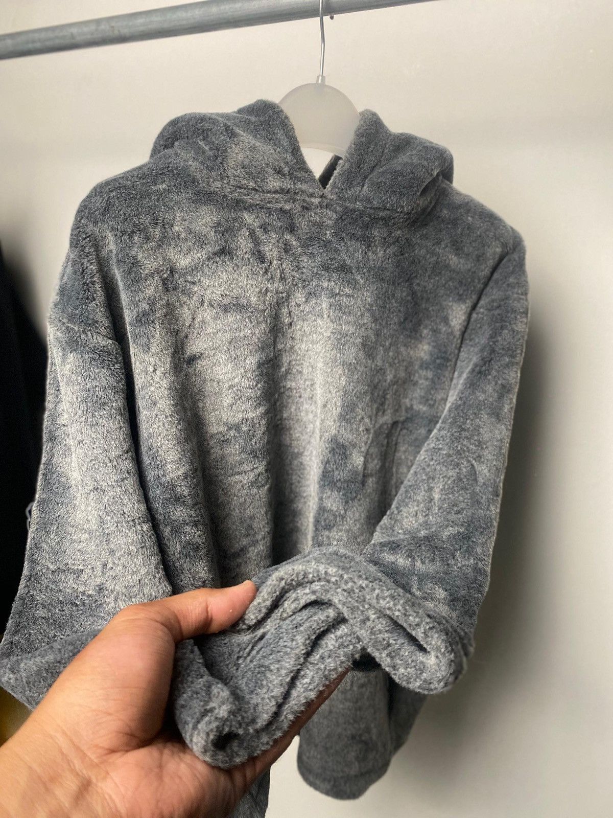 Saint Laurent Paris Archive Saint Laurent Grey Shaggy Fleece Hoodie Hedi Slimane Size US M / EU 48-50 / 2 - 3 Thumbnail