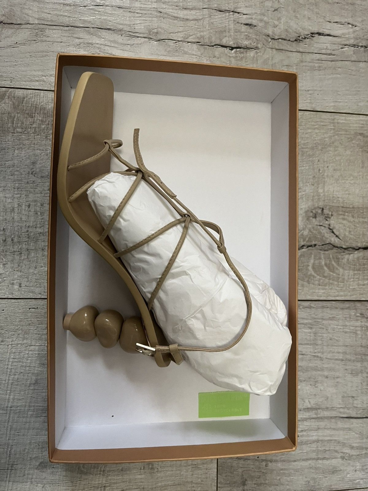 Cult Gaia Cult Gaia Pertra Sandal, Sand Color Size US 8 / IT 38 - 1 Thumbnail