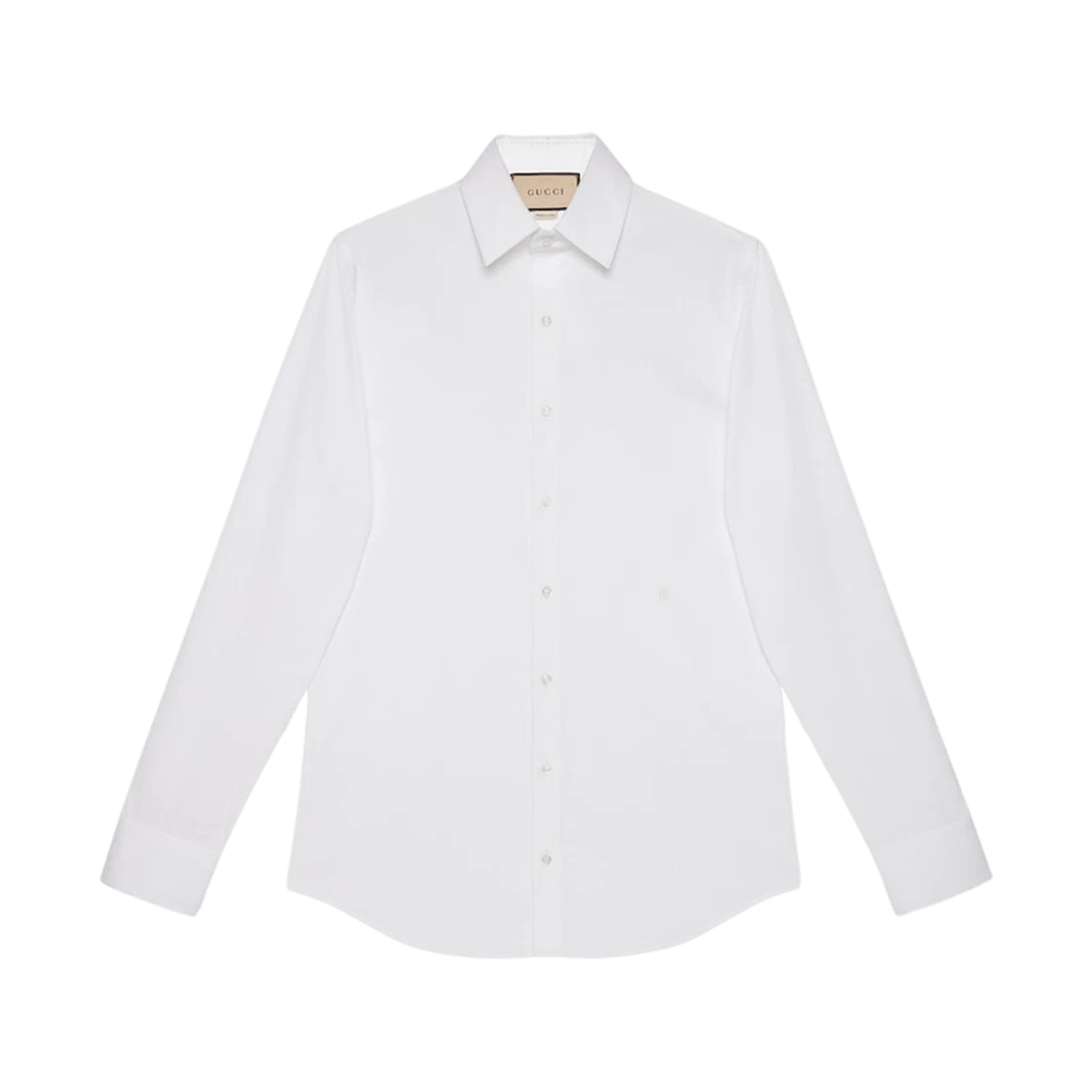 Gucci o1la5ras0426 Stretch Cotton Poplin Shirt in White Size US XXS / EU 40 - 1 Preview