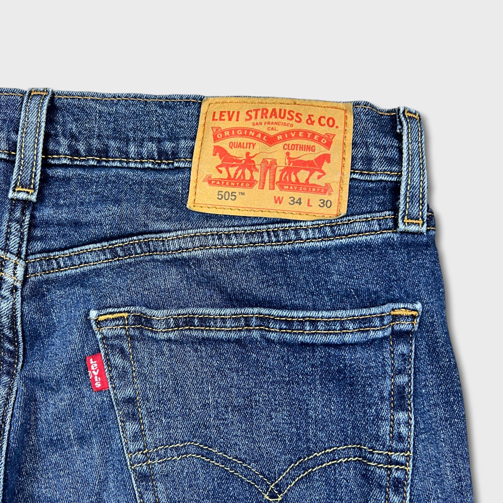 Levi's × Levi's Vintage Clothing × Vintage Levi's 505 Jeans 34x30 Regular Fit Straight Leg Denim Pants Size US 34 / EU 50 - 6 Thumbnail