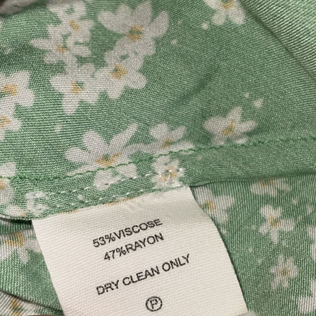 Other Rumored Daytona Green Ditsy Floral Maxi Dress Summer Boho Size S / US 4 / IT 40 - 6 Thumbnail