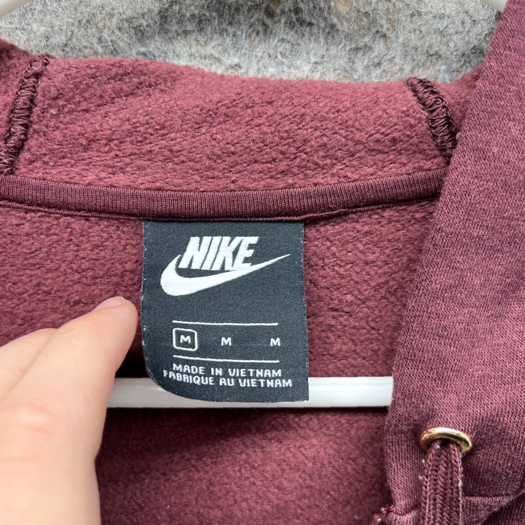 Nike Nike Hoodie Women M Burgundy Rally Full Zip Fleece Swoosh Sportswear Jacket Size M / US 6-8 / IT 42-44 - 6 Thumbnail
