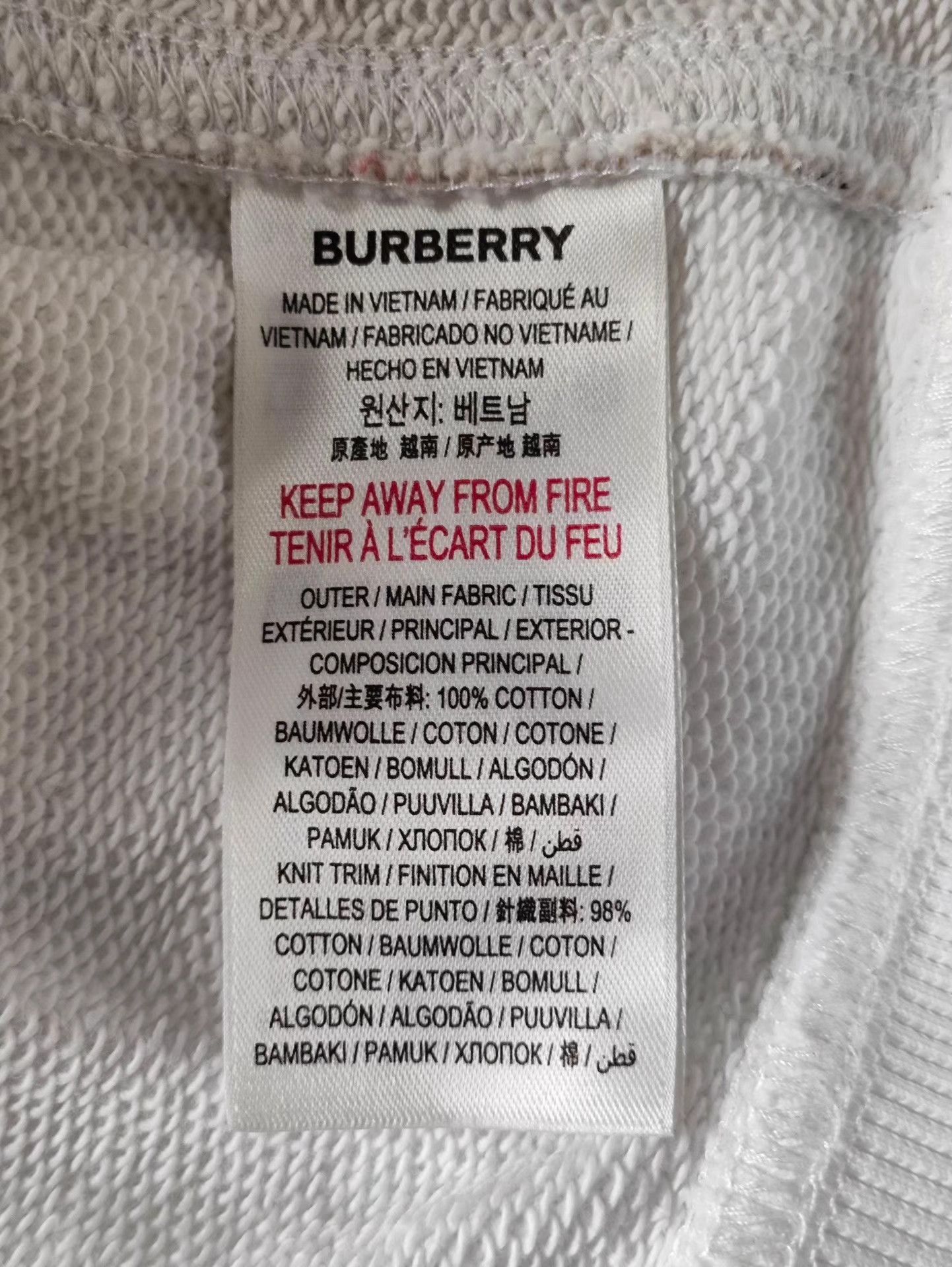 Burberry BURBERRY White Paneled Check Hoodie K13 Size XS / US 0-2 / IT 36-38 - 4 Thumbnail