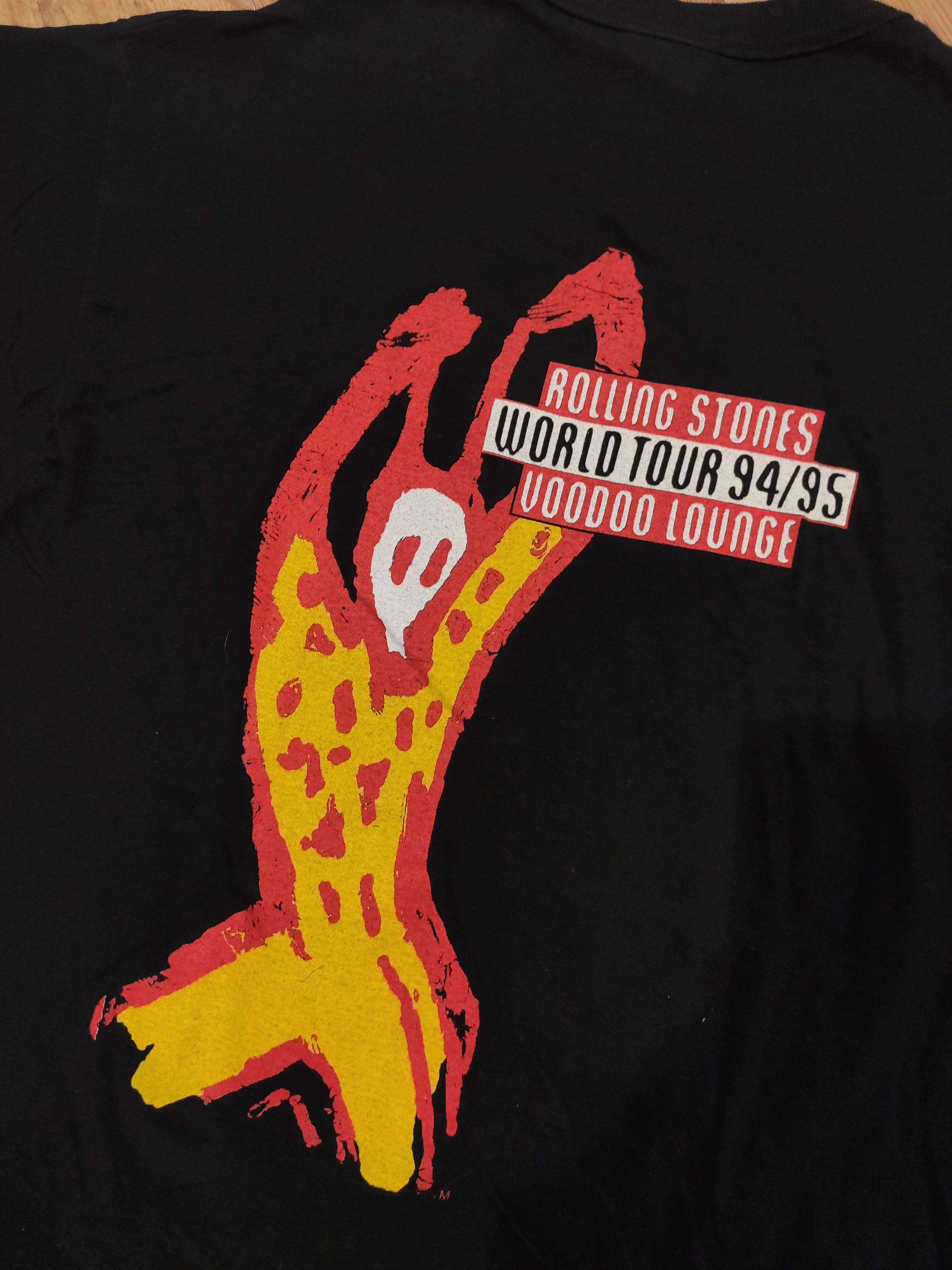 The Rolling Stones × Vintage Vintage The Rolling Stones 94/95 World Tour T-Shirt size La Size US L / EU 52-54 / 3 - 6 Thumbnail