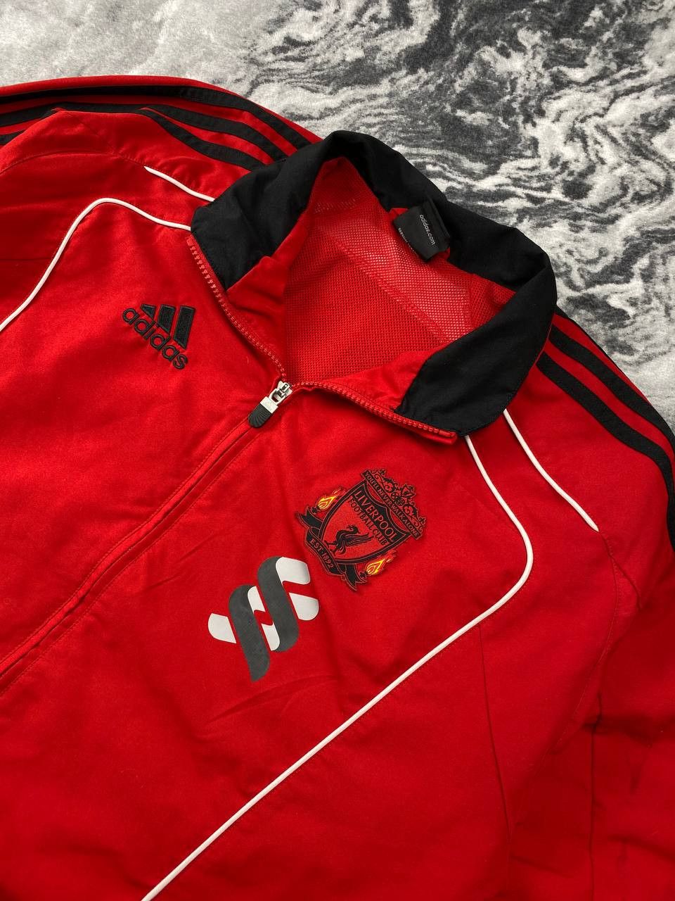 Adidas Vintage Adidas Liverpool FC Football Windbreak Jacket Size US XL / EU 56 / 4 - 2 Thumbnail