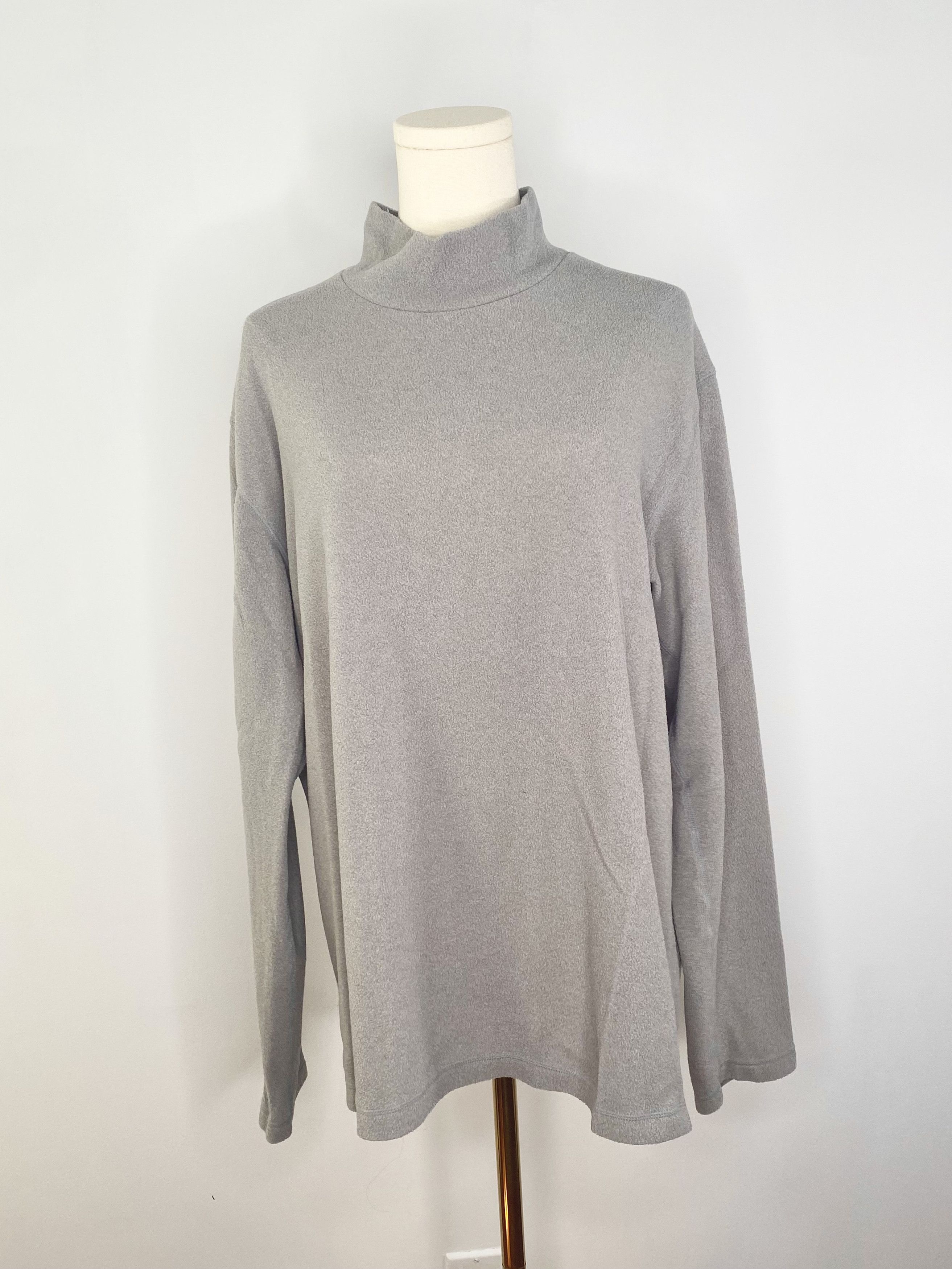 Uniqlo Uniqlo - Gray zip-up fleece sweater Size US L / EU 52-54 / 3 - 4 Thumbnail