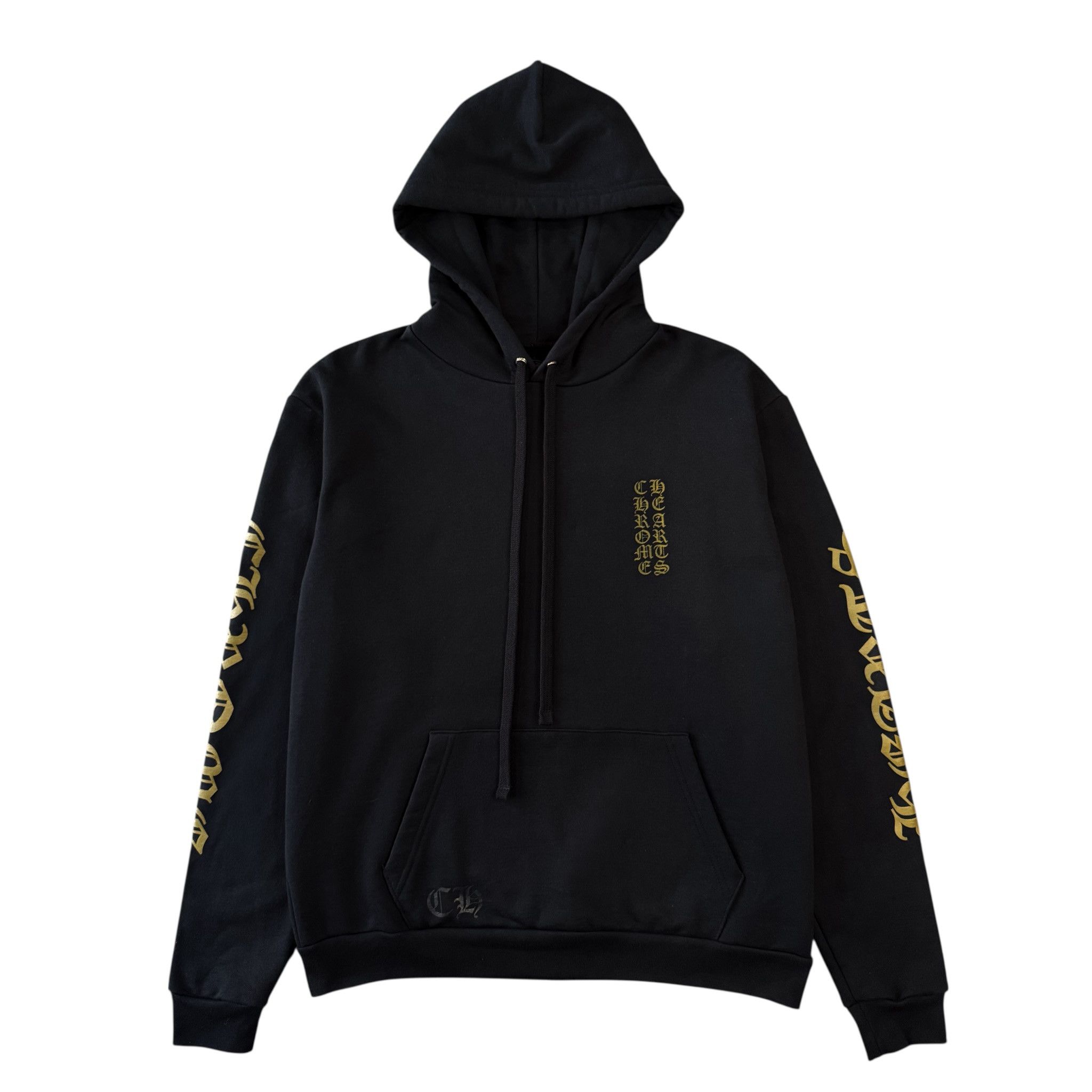 Chrome Hearts Vertical Logo Hooded Sweatshirt Black Army Green Size US L / EU 52-54 / 3 - 1 Thumbnail