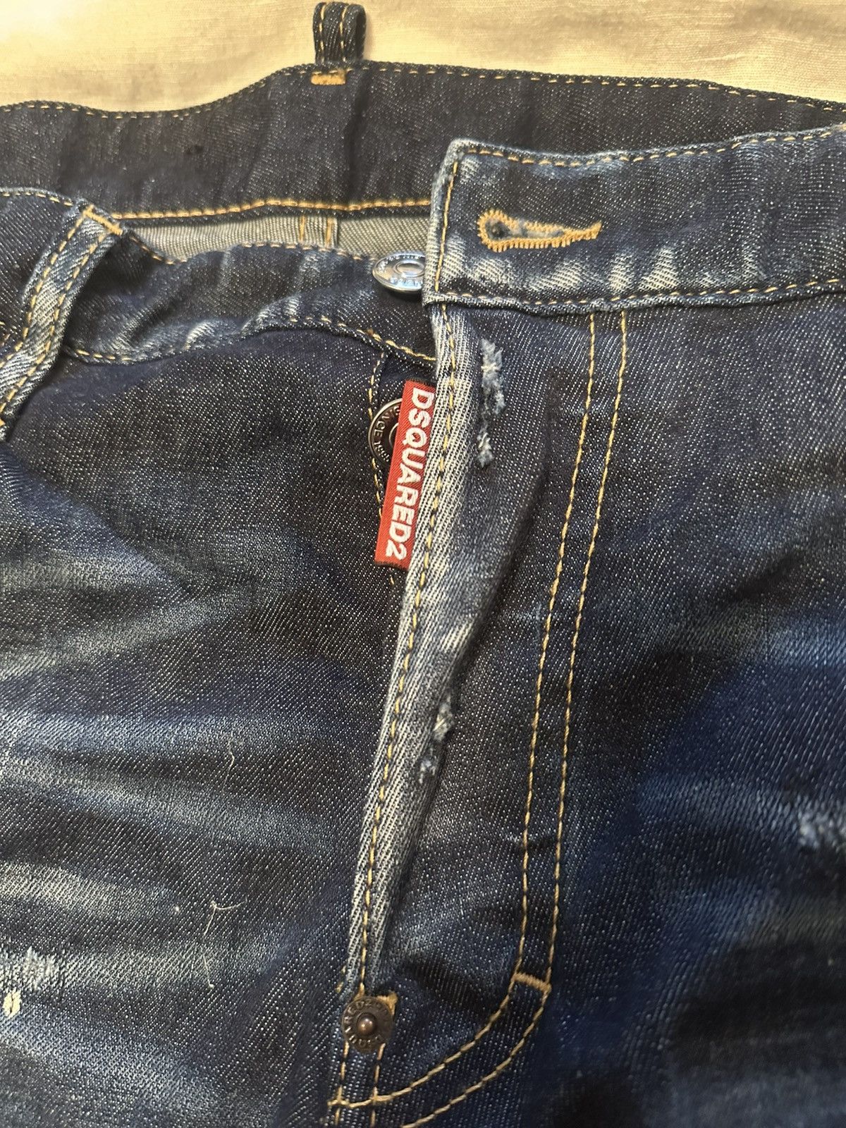 Dsquared2 Dsquared2 authentic blue paint splattered jeans Size US 32 / EU 48 - 4 Thumbnail