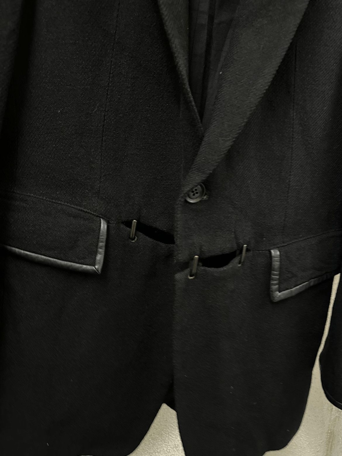 Yohji Yamamoto Yohji Yamamoto Early Period Wool Military Blazer Jacket Size US XL / EU 56 / 4 - 5 Thumbnail