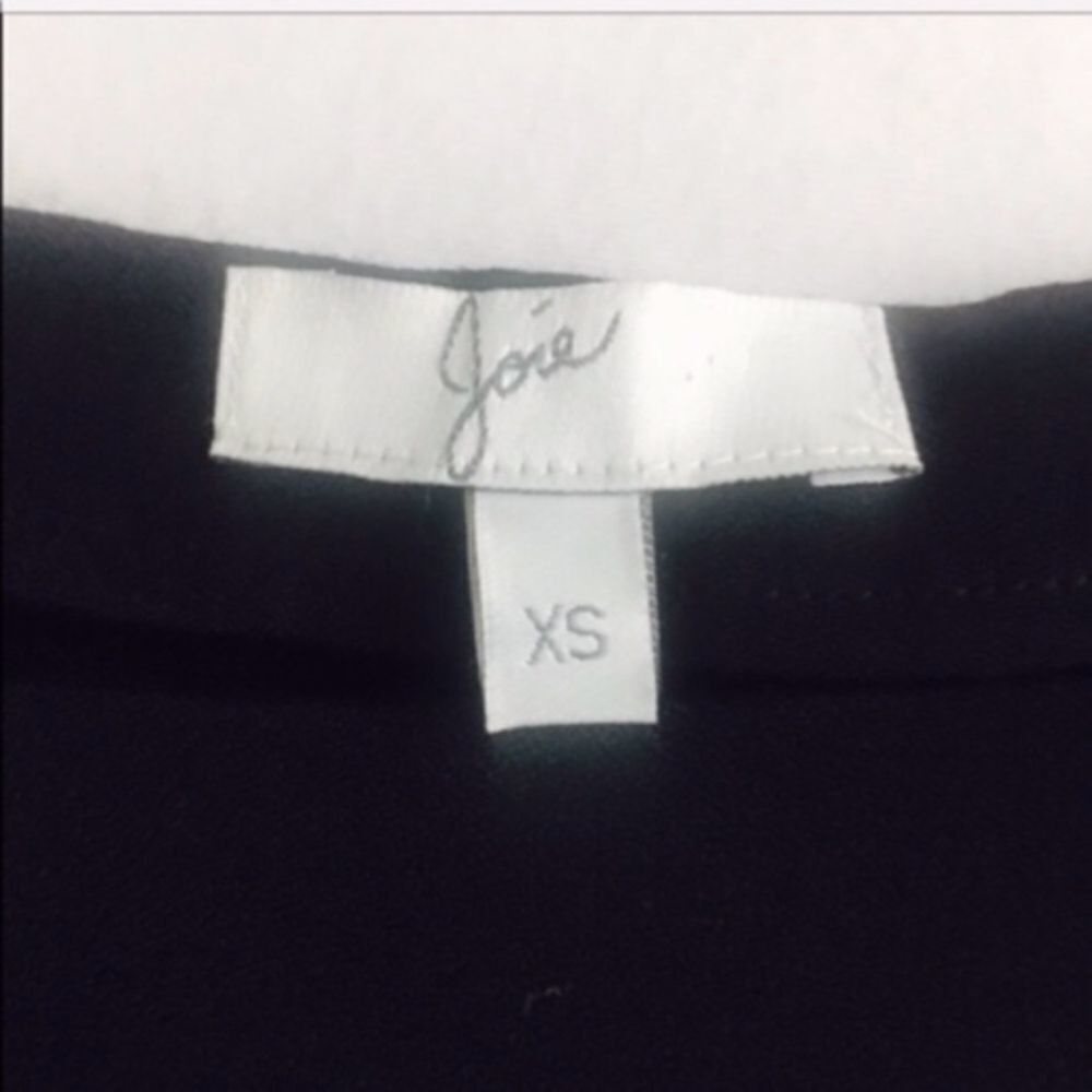 Joie Joie Aliso Colorblock Blue & Black Long Sleeve Crepe Top Siz Size XS / US 0-2 / IT 36-38 - 4 Thumbnail