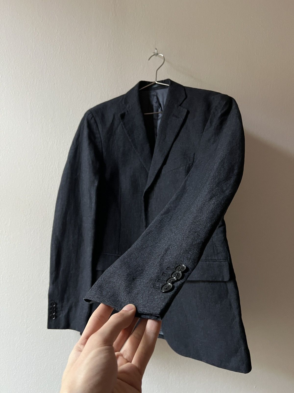 Acne Studios Acne Studios SS13 Black Linen Blazer Jacket Size 48R - 5 Thumbnail