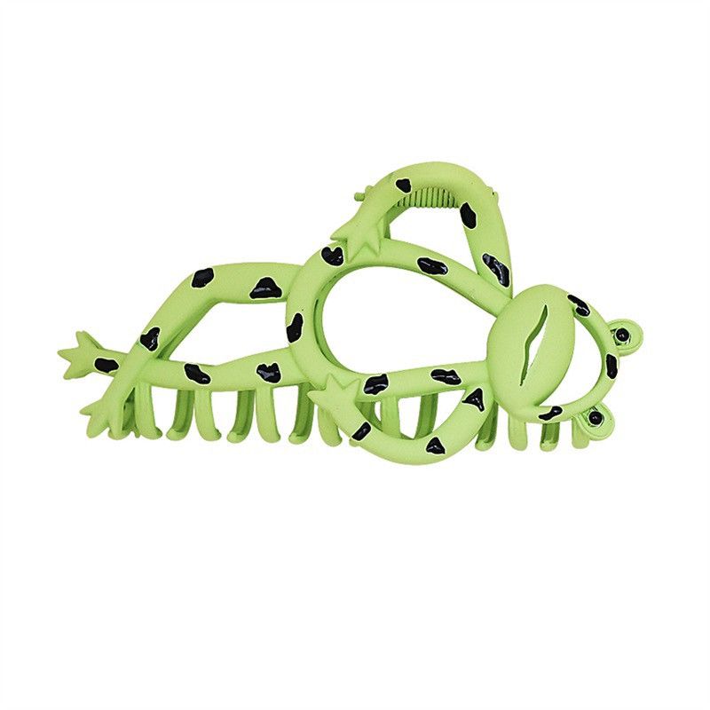 Vintage Green Frogs Hair Claw Clip 🐸 Size ONE SIZE - 5 Thumbnail