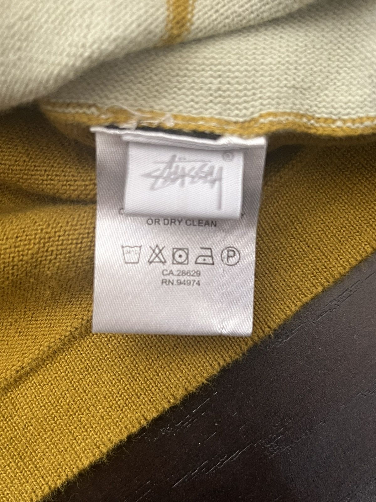Stussy Stussy Striped Knit Long-sleeve Shirt, Yellow Size US L / EU 52-54 / 3 - 4 Thumbnail