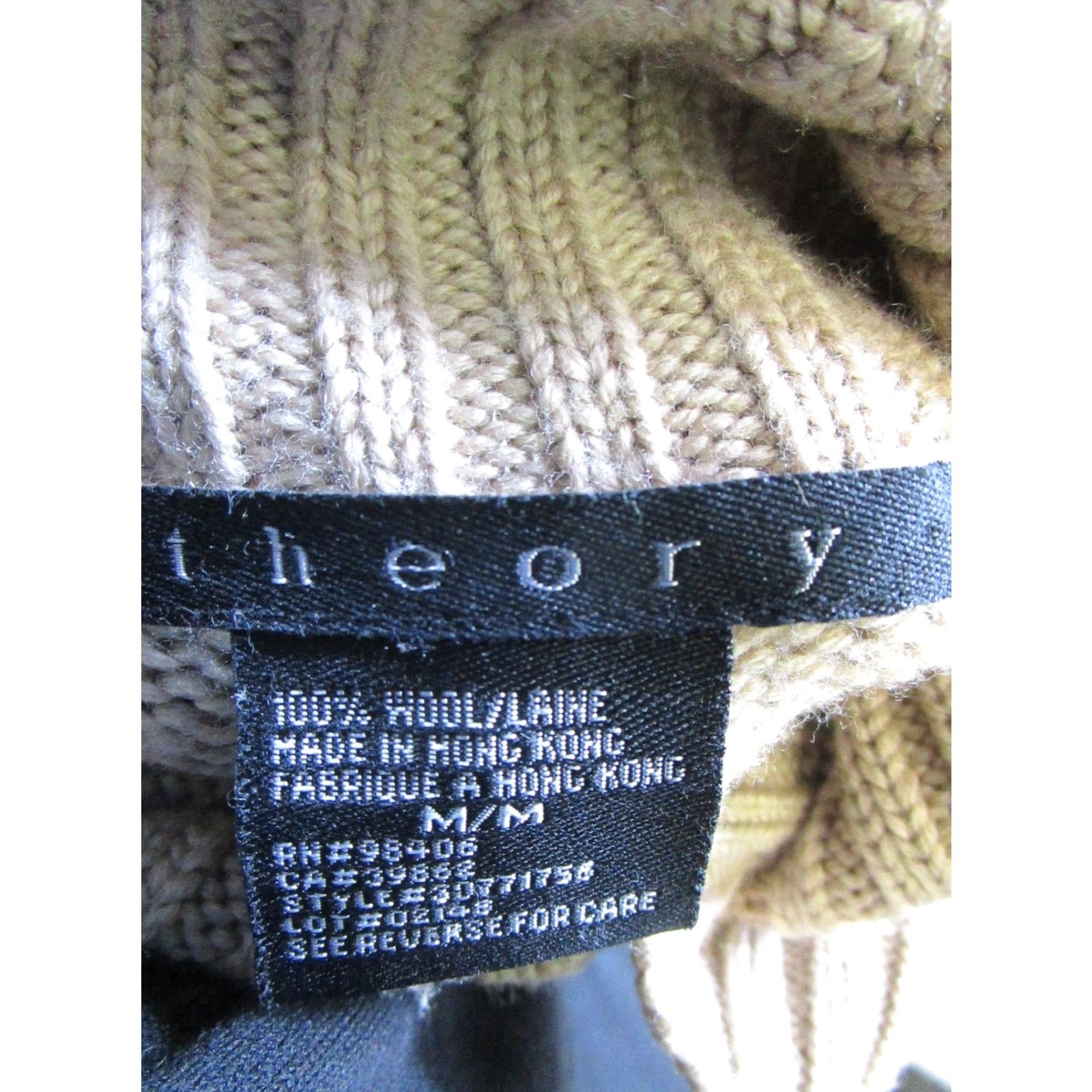 Theory Theory Sweater Womens Medium Brown Wool Knit Turtleneck | Pullover Knit Wool Sweater | Theory Womens M Brown Knit Turtleneck Sweater Size M / US 6-8 / IT 42-44 - 3 Thumbnail