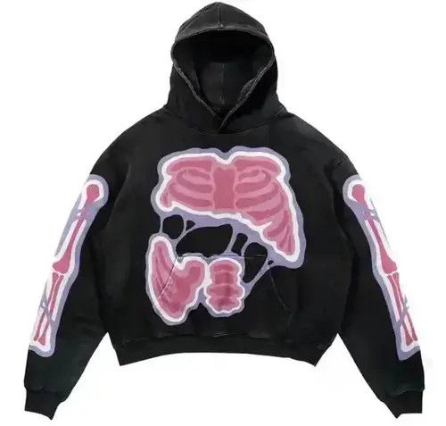 VIBE Broke Skull Printed Hoodie Size US L / EU 52-54 / 3 - 4 Thumbnail