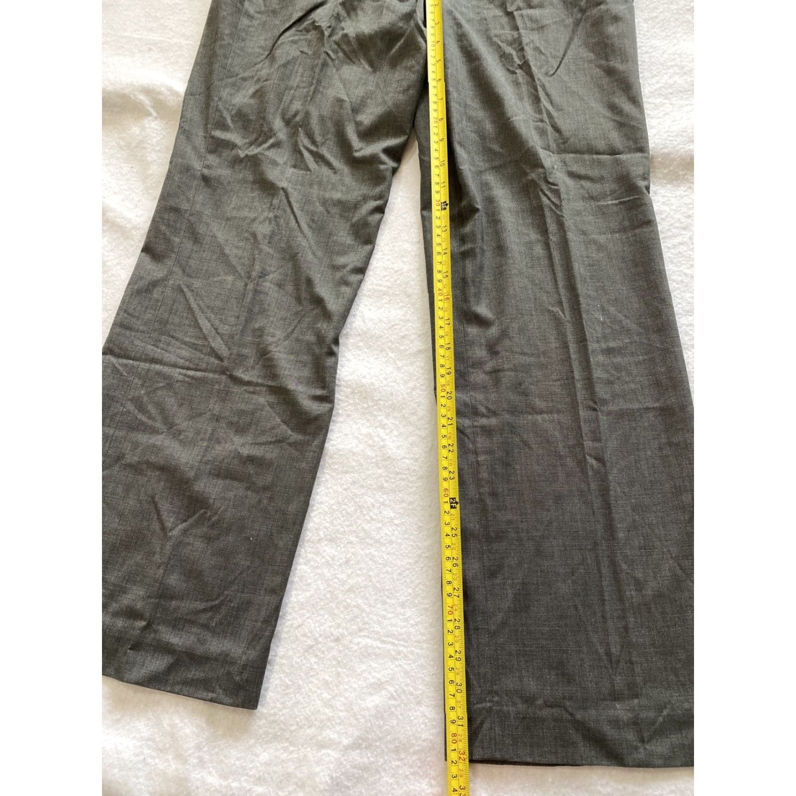 Vintage Sharagano Dress Pants Women Gray 12 Pants/ 17-26 Dress Pants Work 32 in Inseam Womens Mens? Size 34" / US 12 / IT 48 - 5 Thumbnail