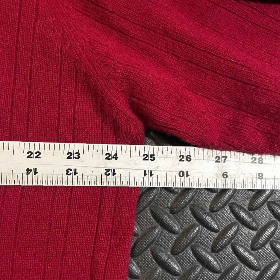 Geoffrey Beene Geoffrey Beene Pullover Sweater V-Neck 100% Cashmere Red Men XXL Big & Tall size 2XL Mens Ribbed Size US XXL / EU 58 / 5 - 5 Thumbnail