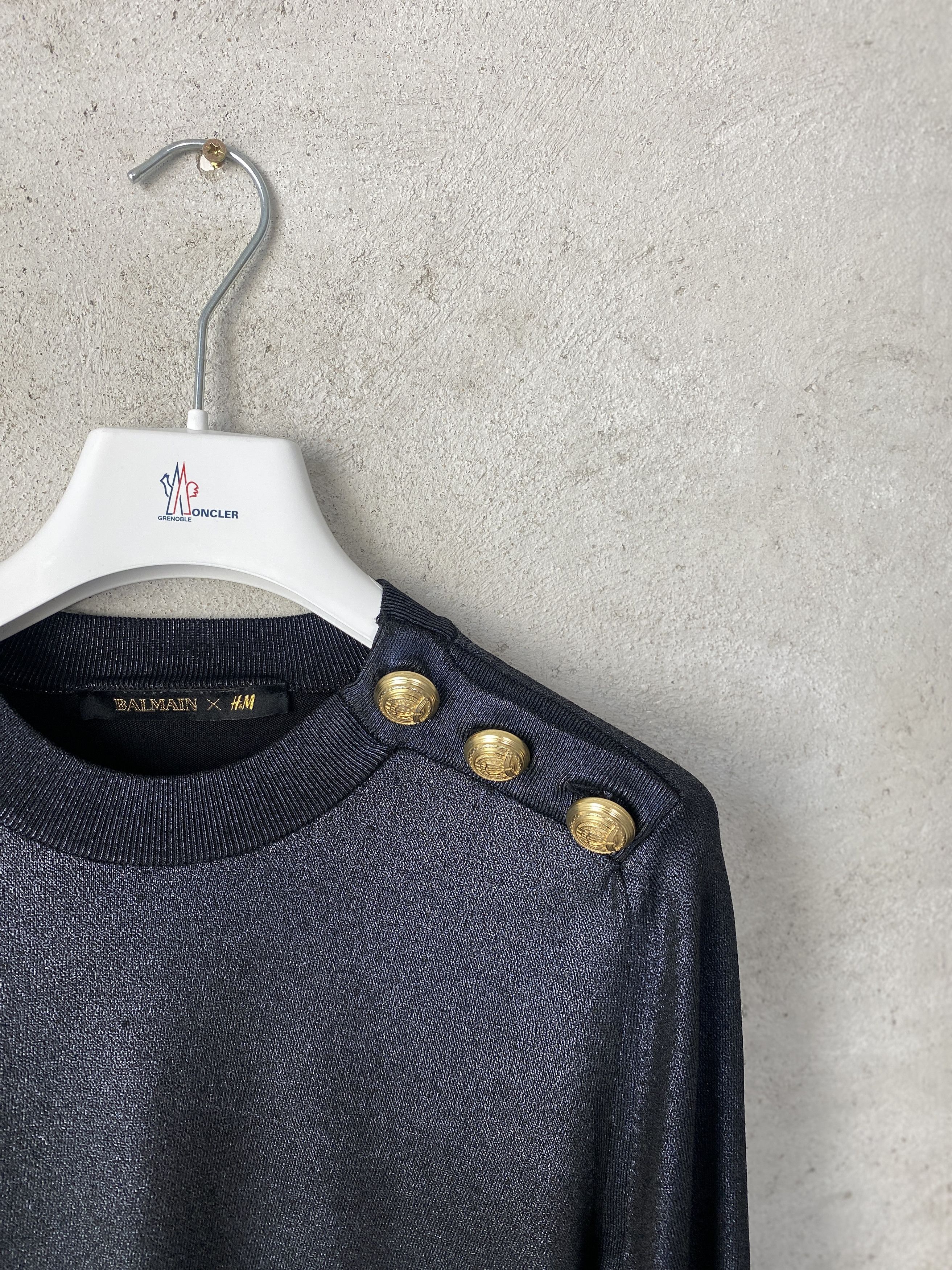 Balmain × H&M H&M x Balmain shimmering sweater knitwear Size S / US 4 / IT 40 - 2 Thumbnail