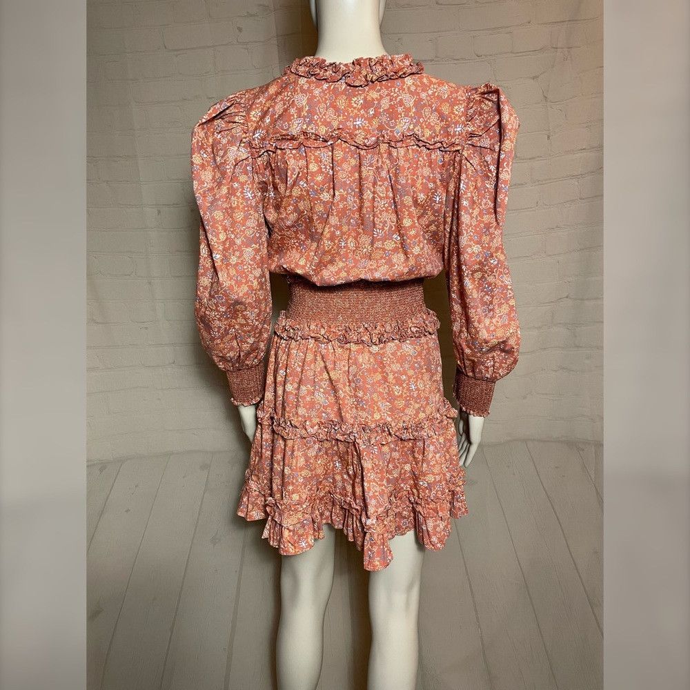House of Harlow NWT New HOUSE OF HARLOW 1960 V-neck Smocked Waist Tiered Ru Size S / US 4 / IT 40 - 5 Thumbnail