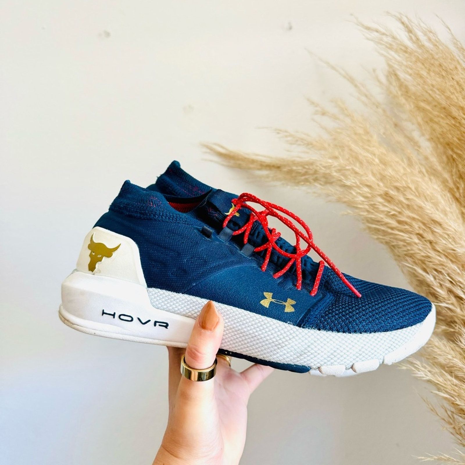 Under Armour UNDER ARMOUR Navy Blue Red White Collab Sneakers Shoes Size US 7.5 / EU 40-41 - 2 Thumbnail
