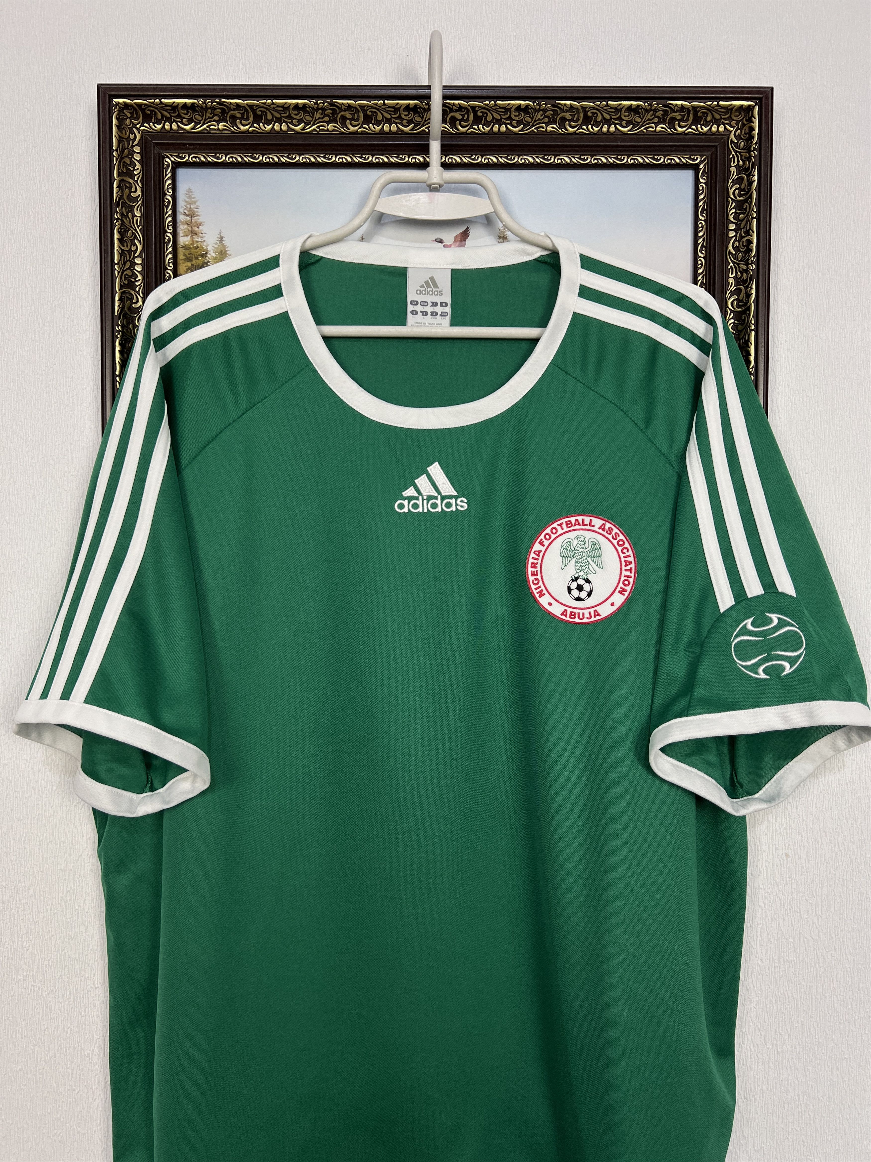 Adidas Nigeria Home football shirt 2006 Soccer Adidas National Team Size US L / EU 52-54 / 3 - 2 Thumbnail