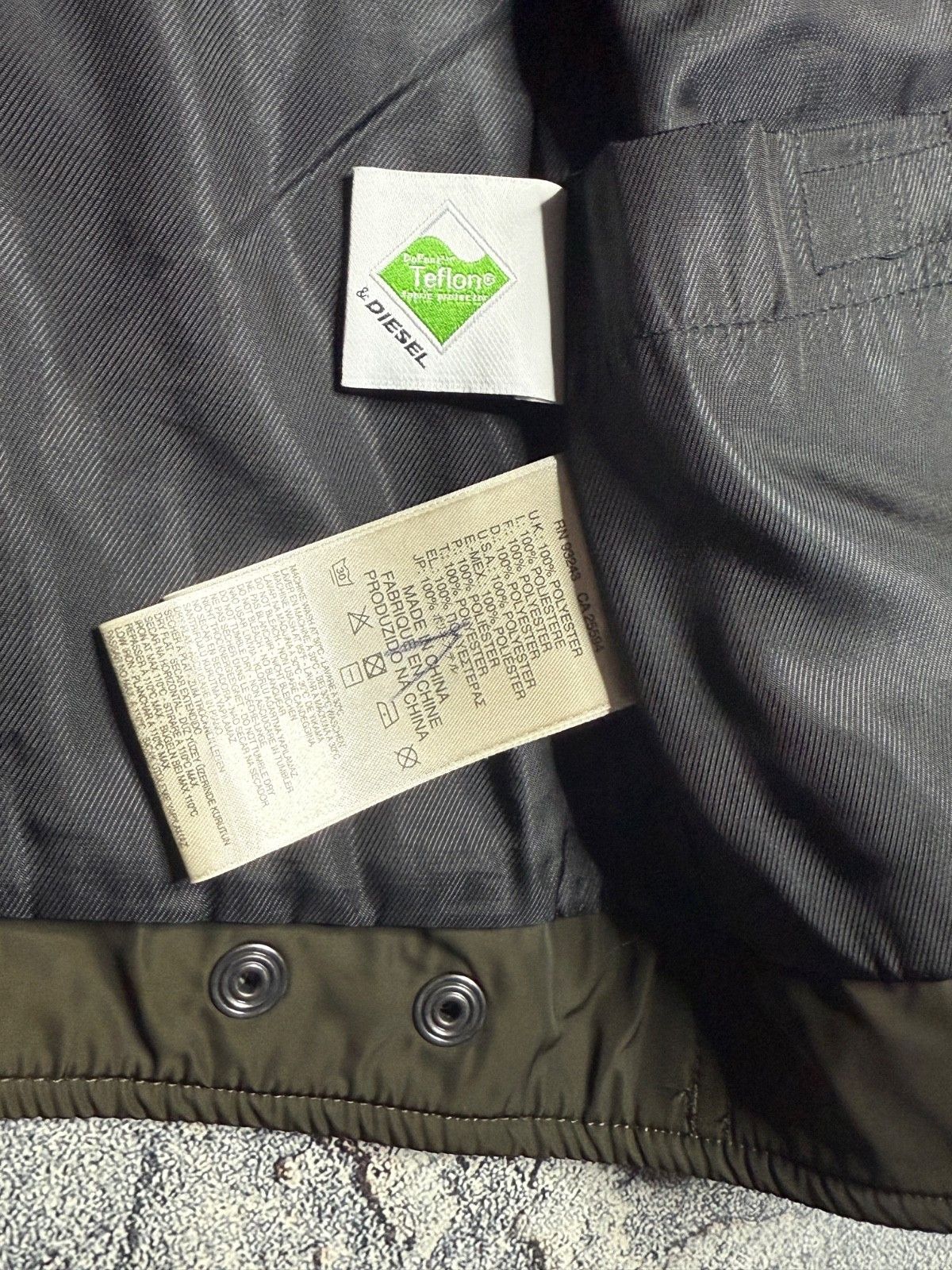 Diesel Diesel Industry Teflon Jacket Olive Green Lightweight Me Size US M / EU 48-50 / 2 - 5 Thumbnail