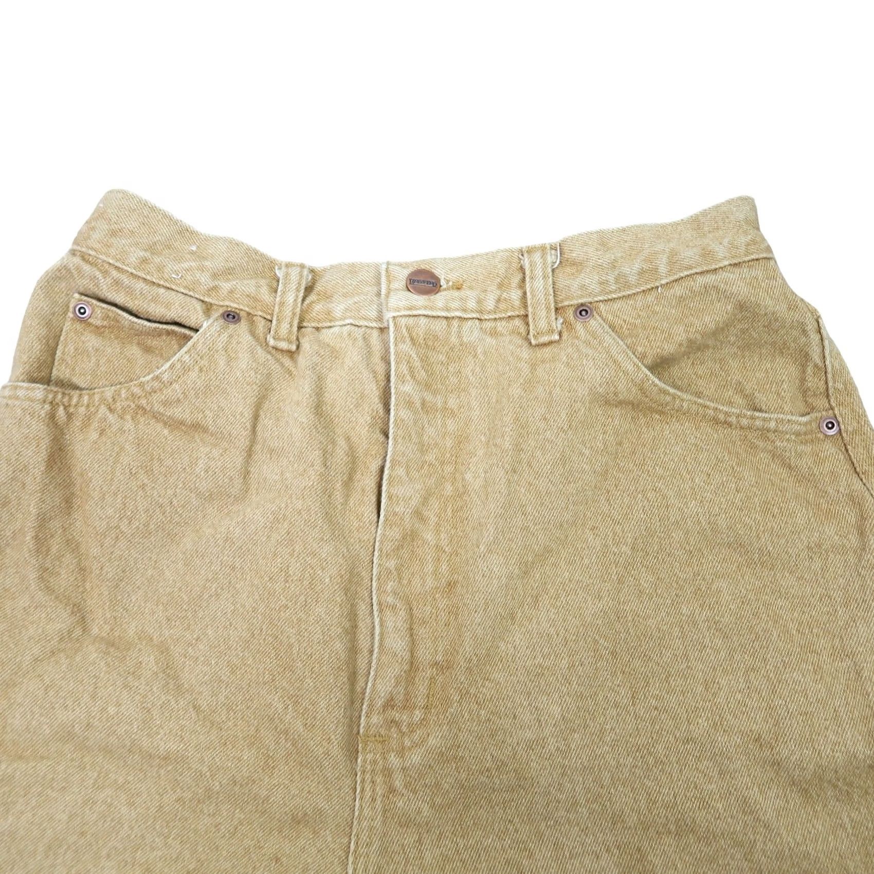 Lands' End VINTAGE Lands End jean shorts 28" tan denim high rise 90s Size 34" / US 12 / IT 48 - 2 Thumbnail