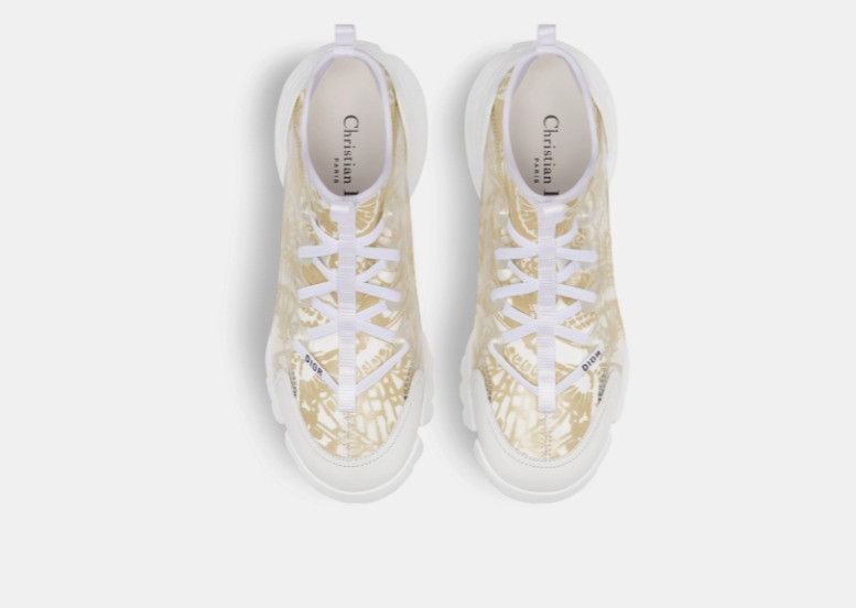 Dior o1w1db11224 D-Connect Sneakers in Gold & White Size US 8 / IT 38 - 3 Thumbnail
