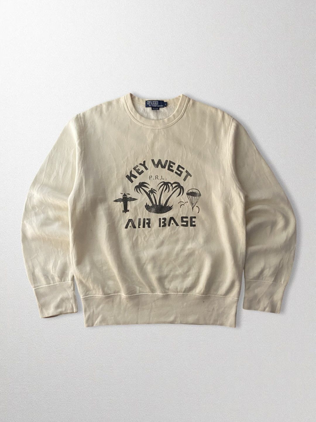 トップス 90s Polo Ralph Lauren \"KEY WEST AIR BASE VINTAGE POLO RALPH LAUREN KEY WEST AIR BASE SWEATSHIRT SIZE