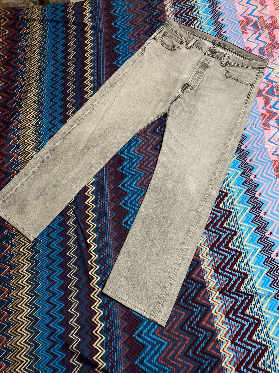 Levi's × Vintage Vintage 90s Levis 501 Light Wash Jeans Size US 33 - 17 Thumbnail
