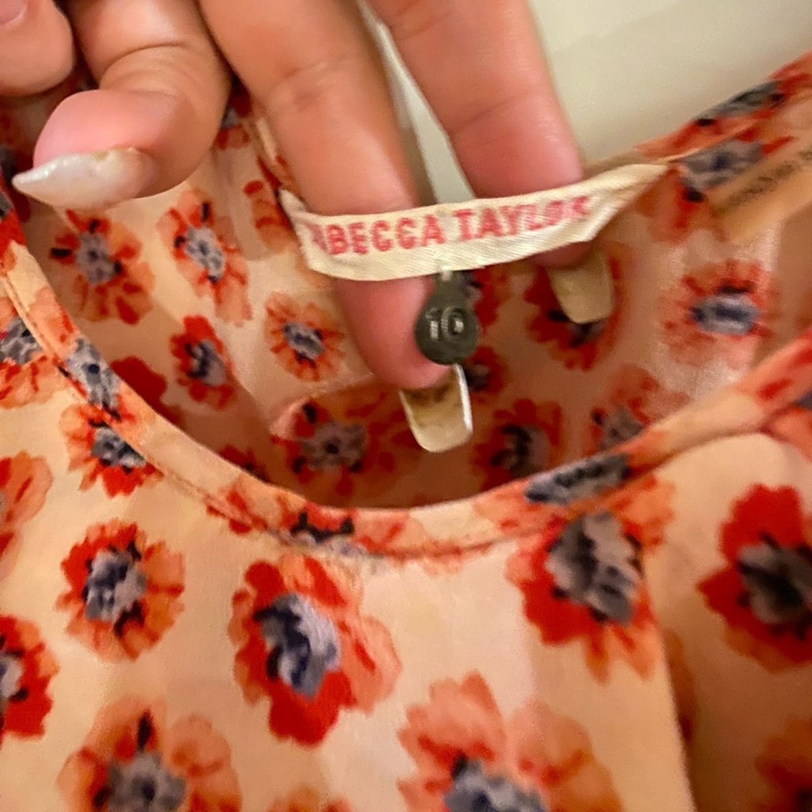 Rebecca Taylor Rebecca Taylor silk floral dress 10 Size L / US 10 / IT 46 - 4 Thumbnail