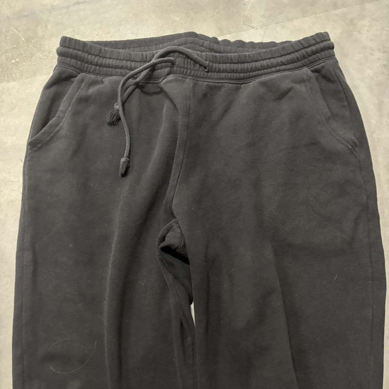 Japanese Brand × Vintage Crazy Vintage Y2K/2000s Black Essential Sweatpants! Size US 32 / EU 48 - 4 Thumbnail