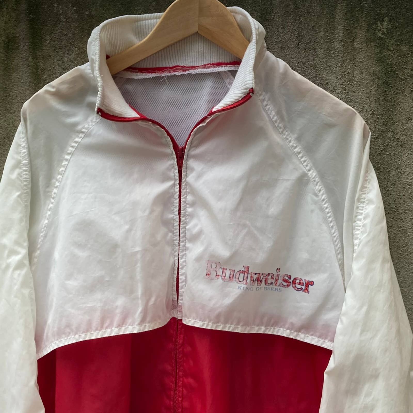 Vintage Vintage 1990’s Budweiser Two Tone Windbreaker Large Size US L / EU 52-54 / 3 - 2 Thumbnail