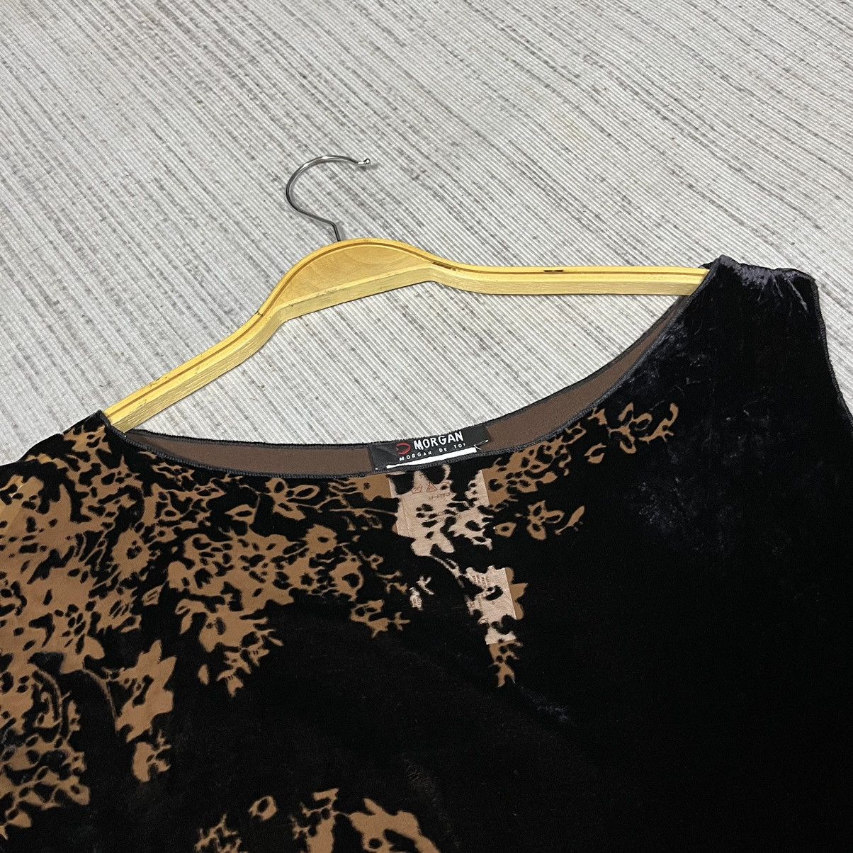 Japanese Brand × Le Grande Bleu (L.G.B.) × Morgan Homme Vintage Morgan De Toi Velvet Tank top Size S / US 4 / IT 40 - 8 Thumbnail