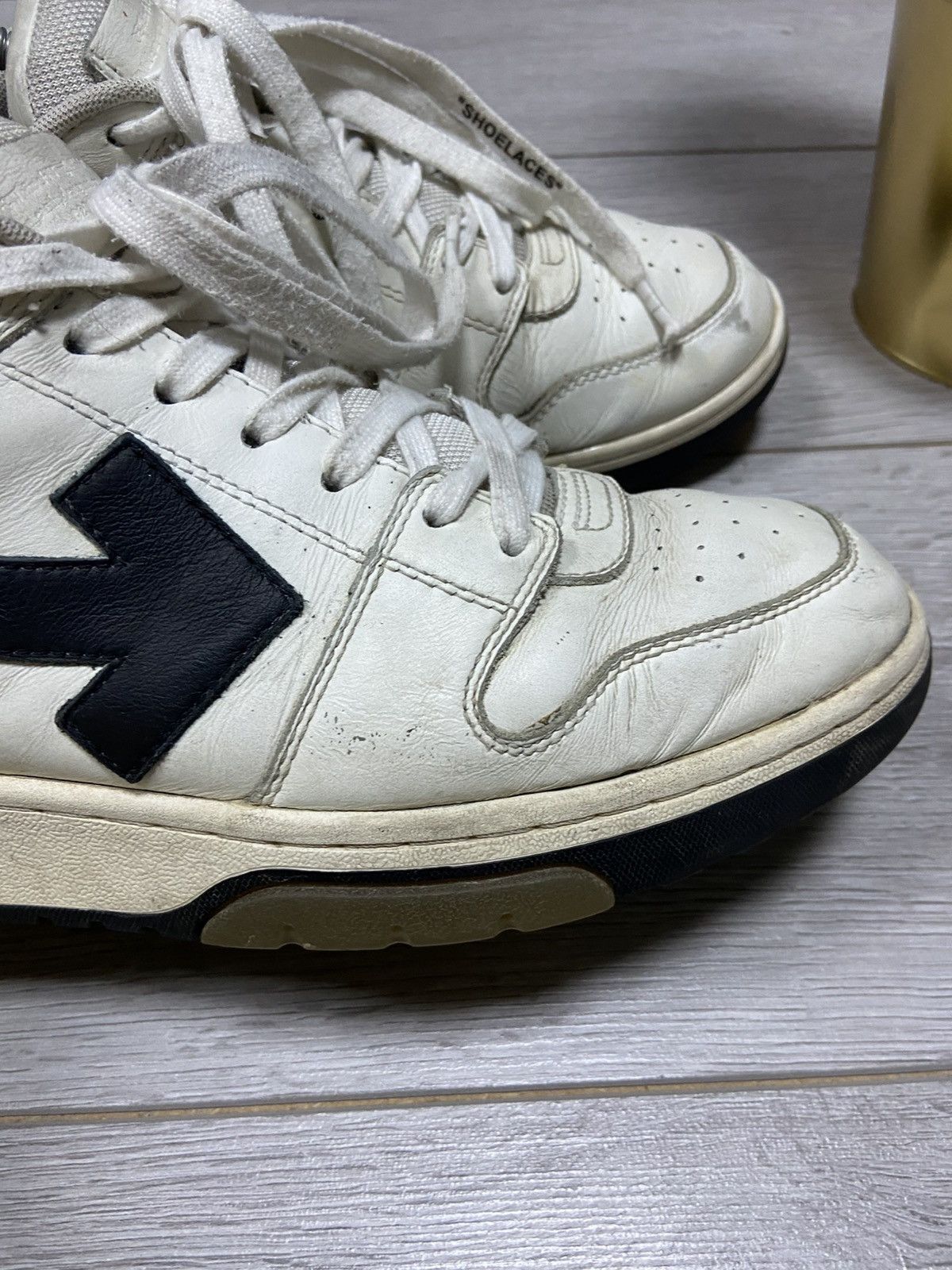 Off-White OFF WHITE Office leather Sneakers White arrow Size US 10 / EU 43 - 4 Thumbnail