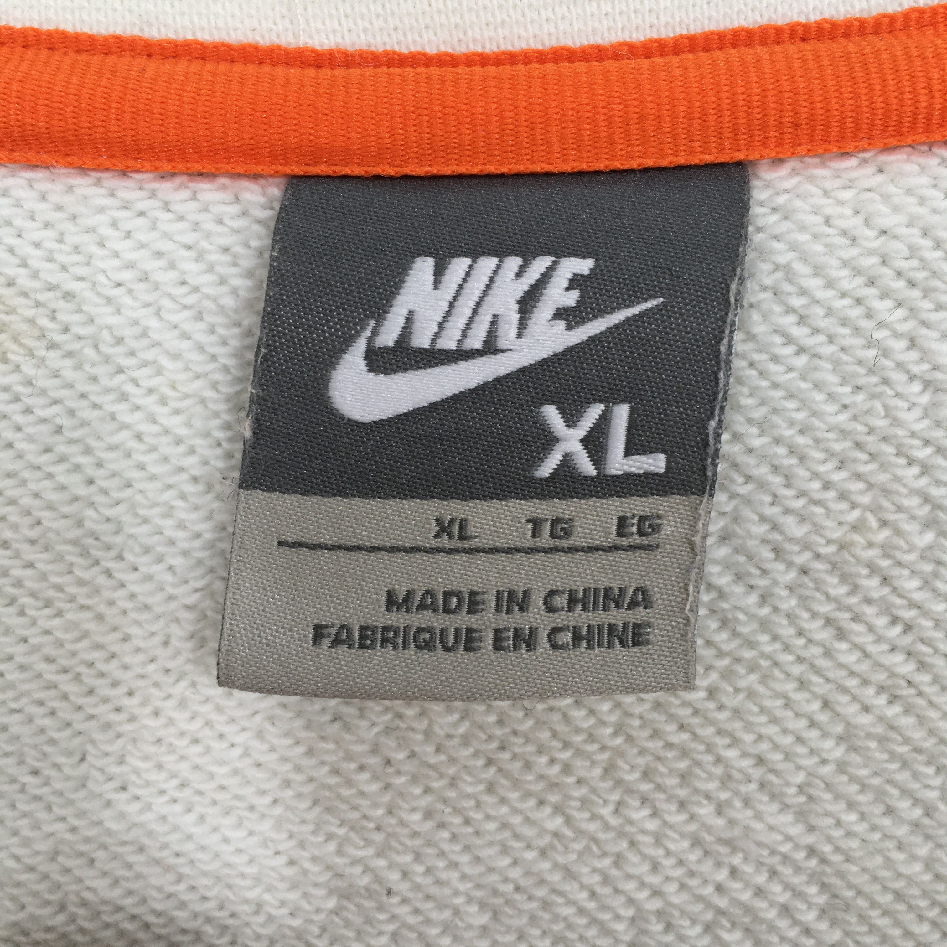 Nike Vintage Nike Swoosh White Sweatshirt XLarge Size US XL / EU 56 / 4 - 3 Thumbnail
