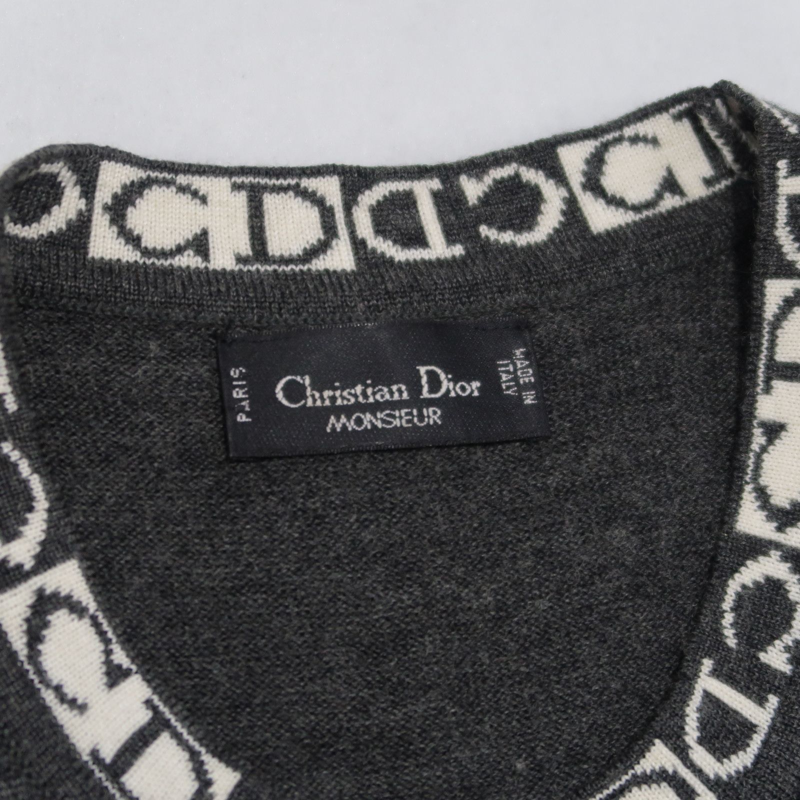 Christian Dior Monsieur 90s Christian Dior Sports Monogram Fuzzy Knit Vest Size US S / EU 44-46 / 1 - 4 Thumbnail