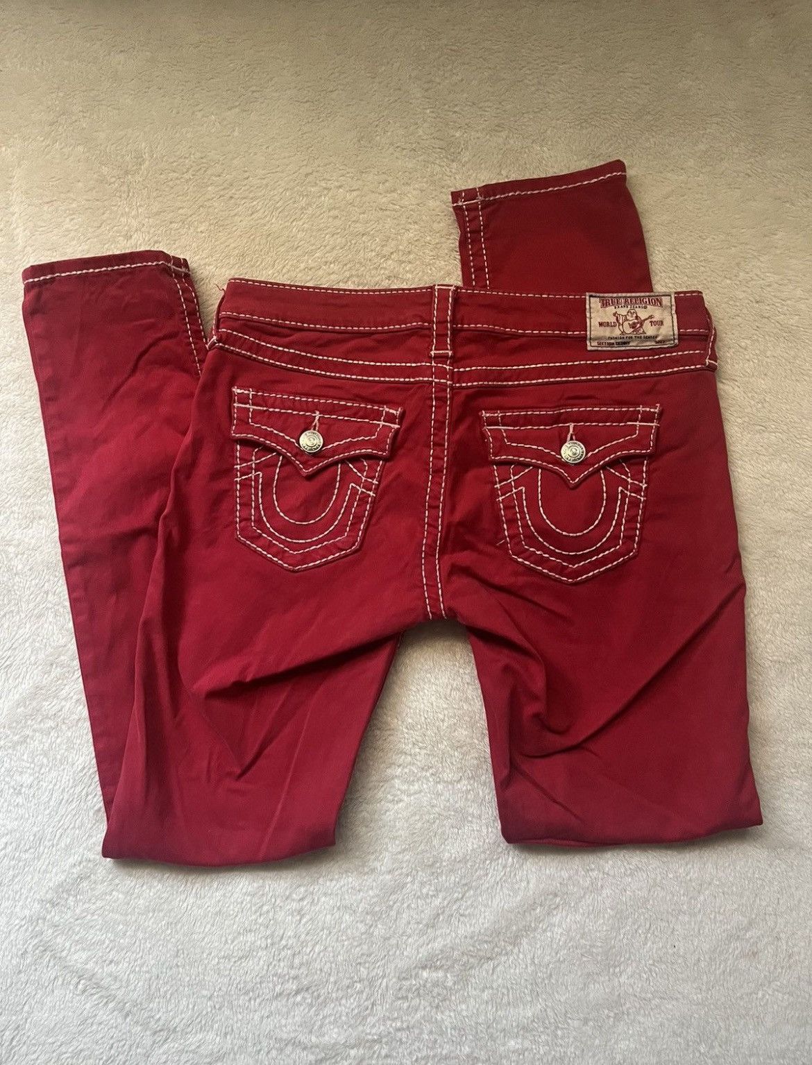 True Religion Red True Religion Jeans Size US 30 / EU 46 - 4 Thumbnail