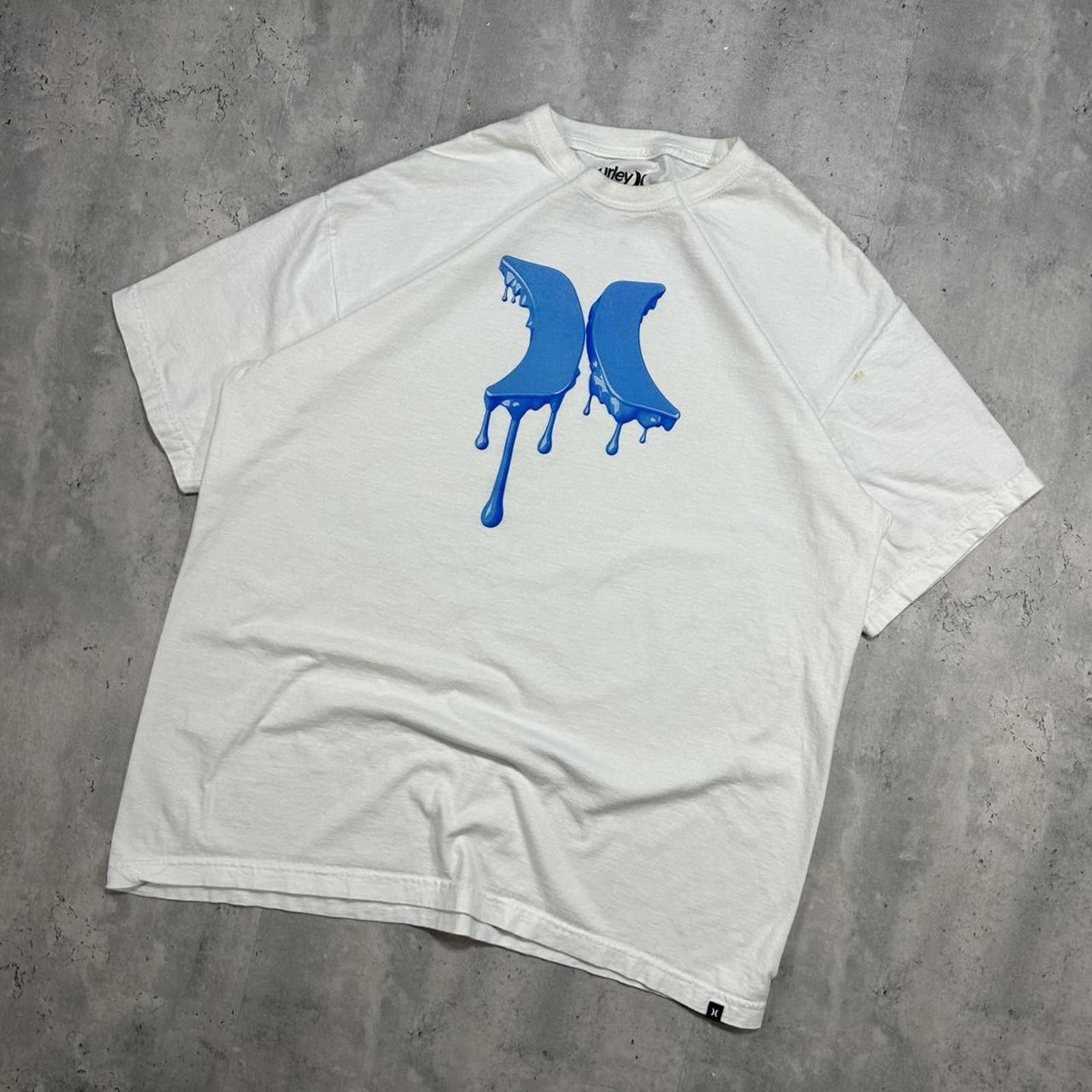 Hurley Y2K White Hurley 3D Logo Print T-Shirt Size US XL / EU 56 / 4 - 2 Thumbnail