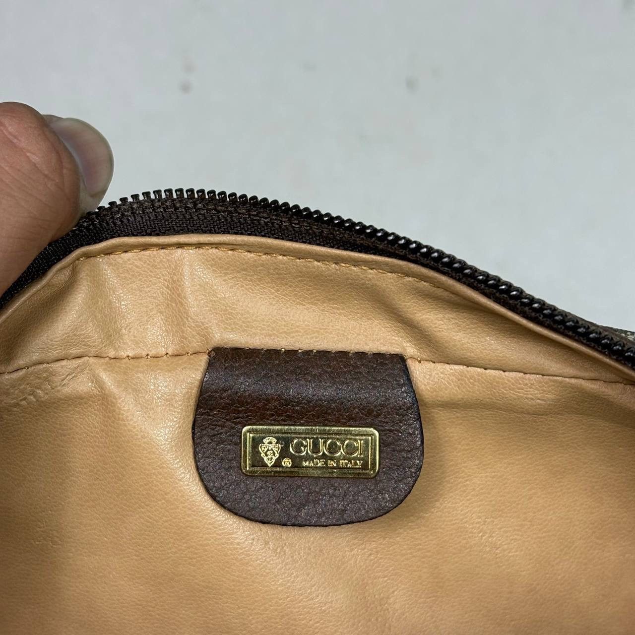 Gucci GUCCI GG PLUS SECOND CLUTCH BAG LEATHER ITALY BEIGE Size ONE SIZE - 10 Thumbnail
