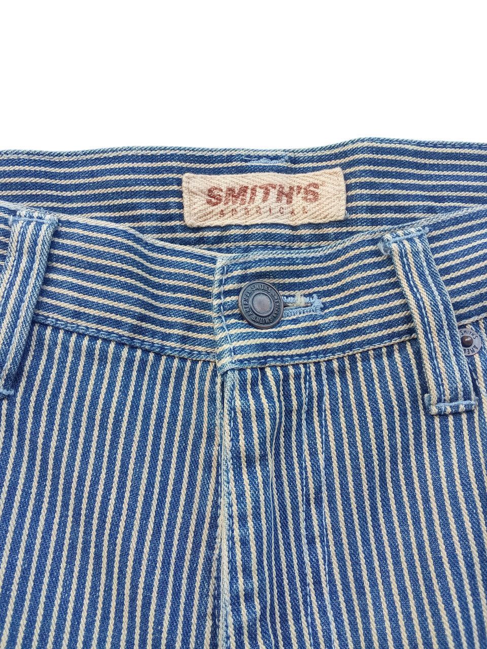 If Six Was Nine × Japanese Brand × PPFM WIDE LEG 🔥 Smith's Hickory Stripe 6 Pocket Pant W30 Size US 30 / EU 46 - 5 Thumbnail